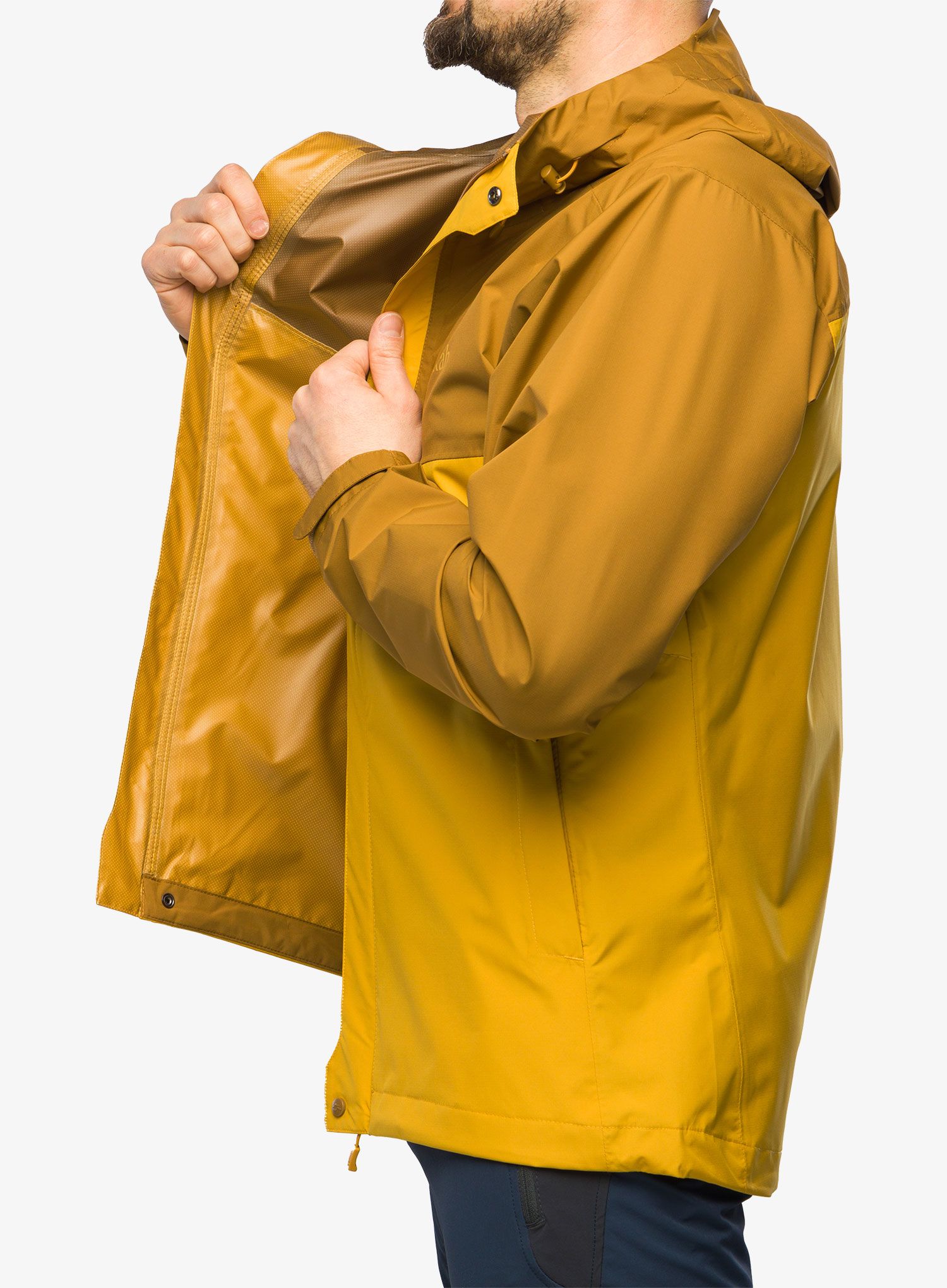 Nepremočljiva jakna Rab Downpour Eco Jacket - footprint/sahara