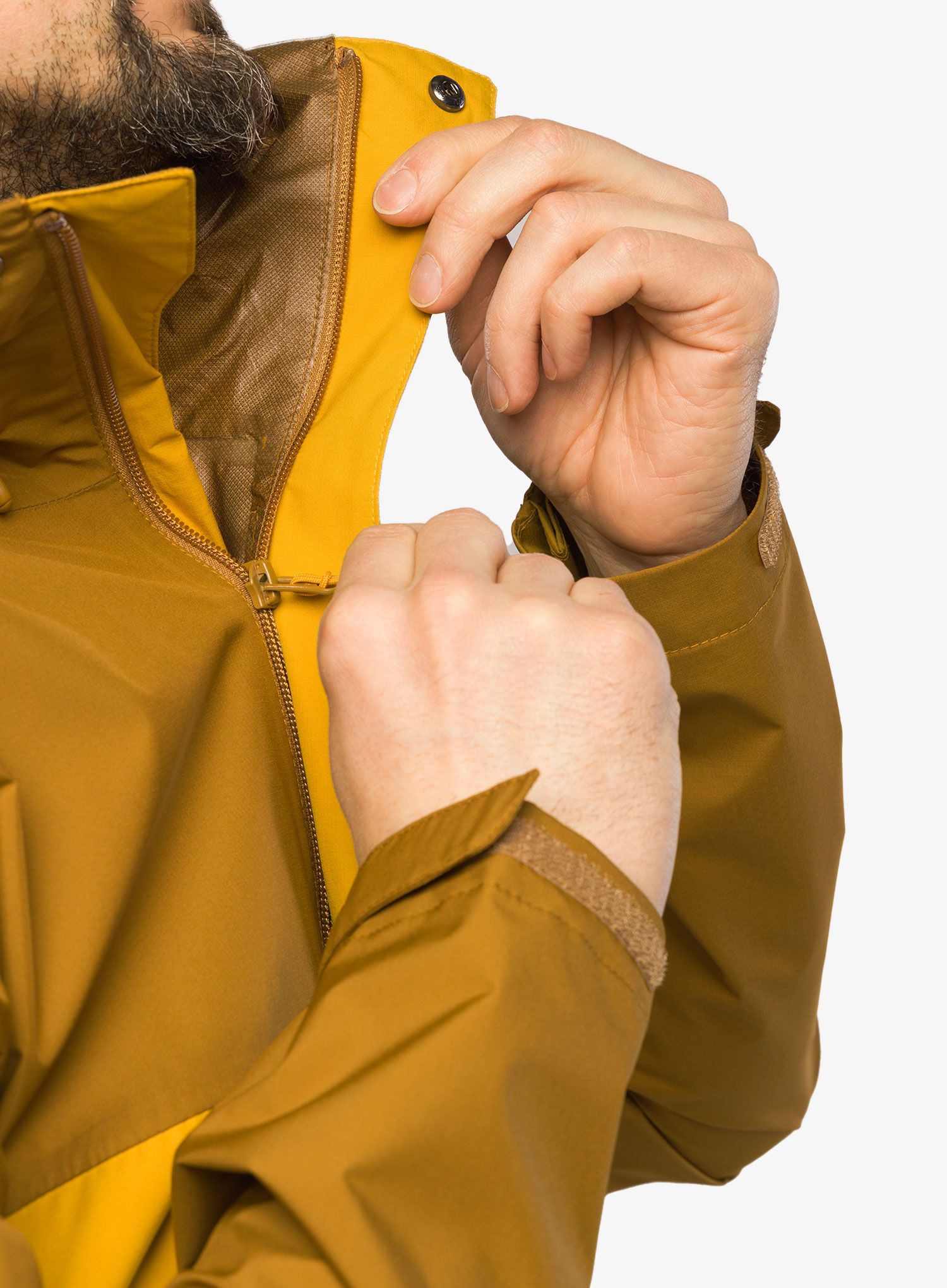 Nepremočljiva jakna Rab Downpour Eco Jacket - footprint/sahara