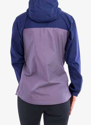 Ženska nepremočljiva jakna Rab Downpour Eco Jacket - patriot blue/purple sage