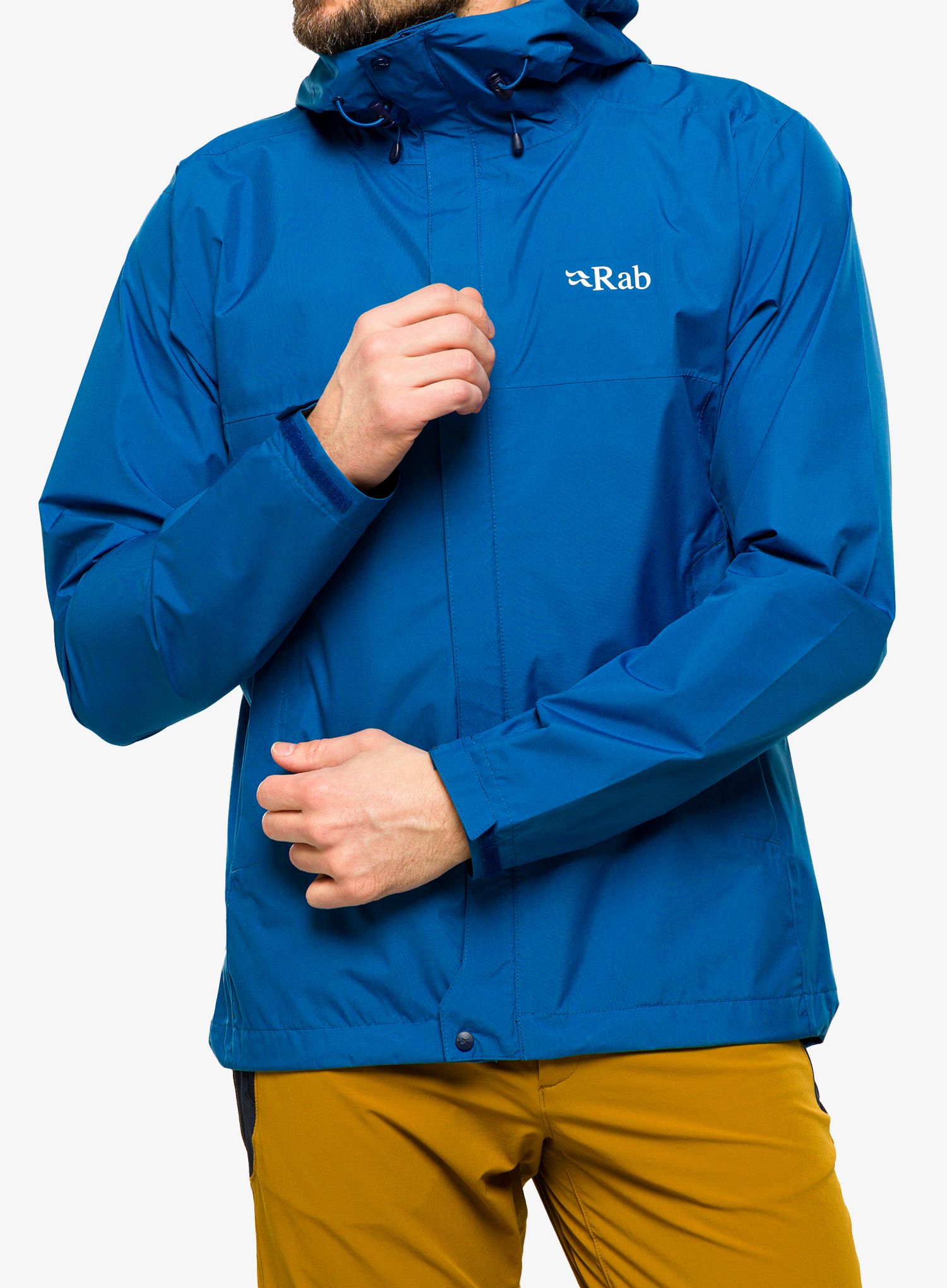 Nepremočljiva jakna Rab Downpour Eco Jacket  - denim