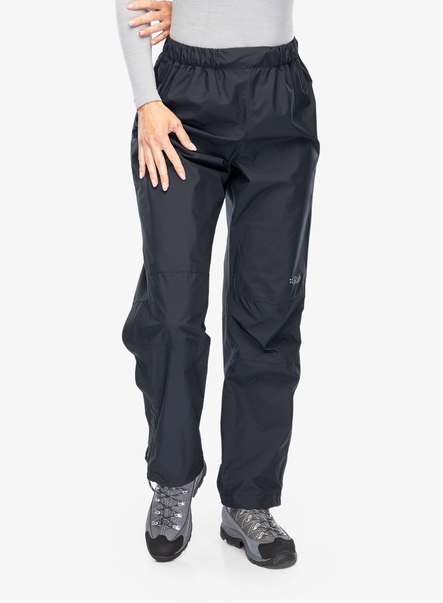 Ženske nepremočljive hlače Rab Downpour Eco Pants - black