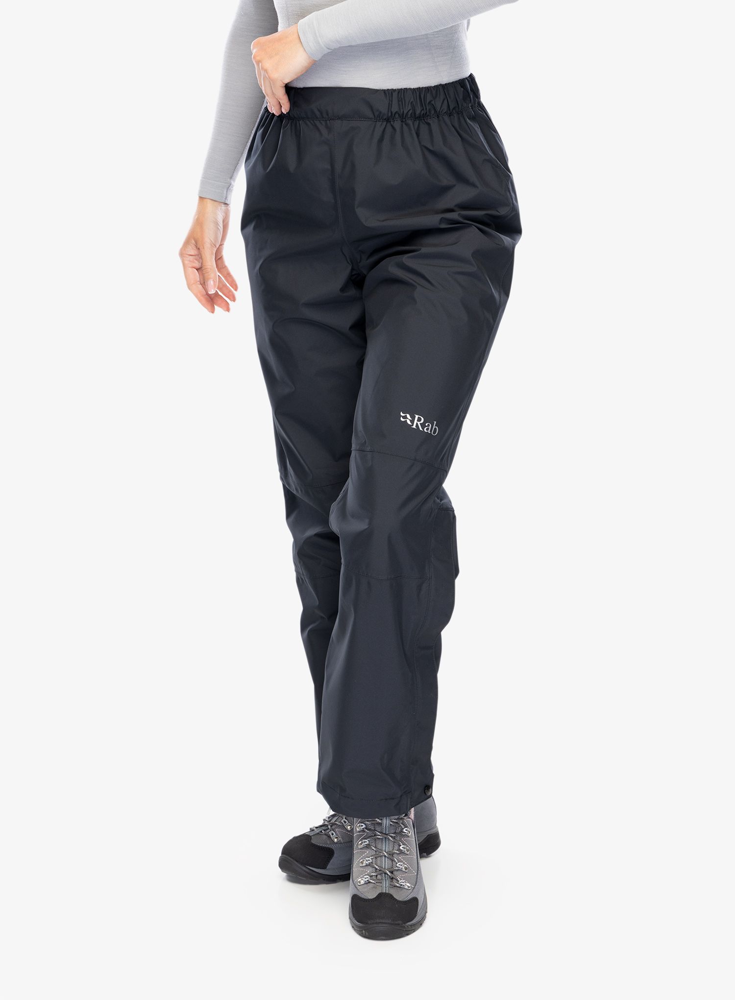 Ženske nepremočljive hlače Rab Downpour Eco Pants - black