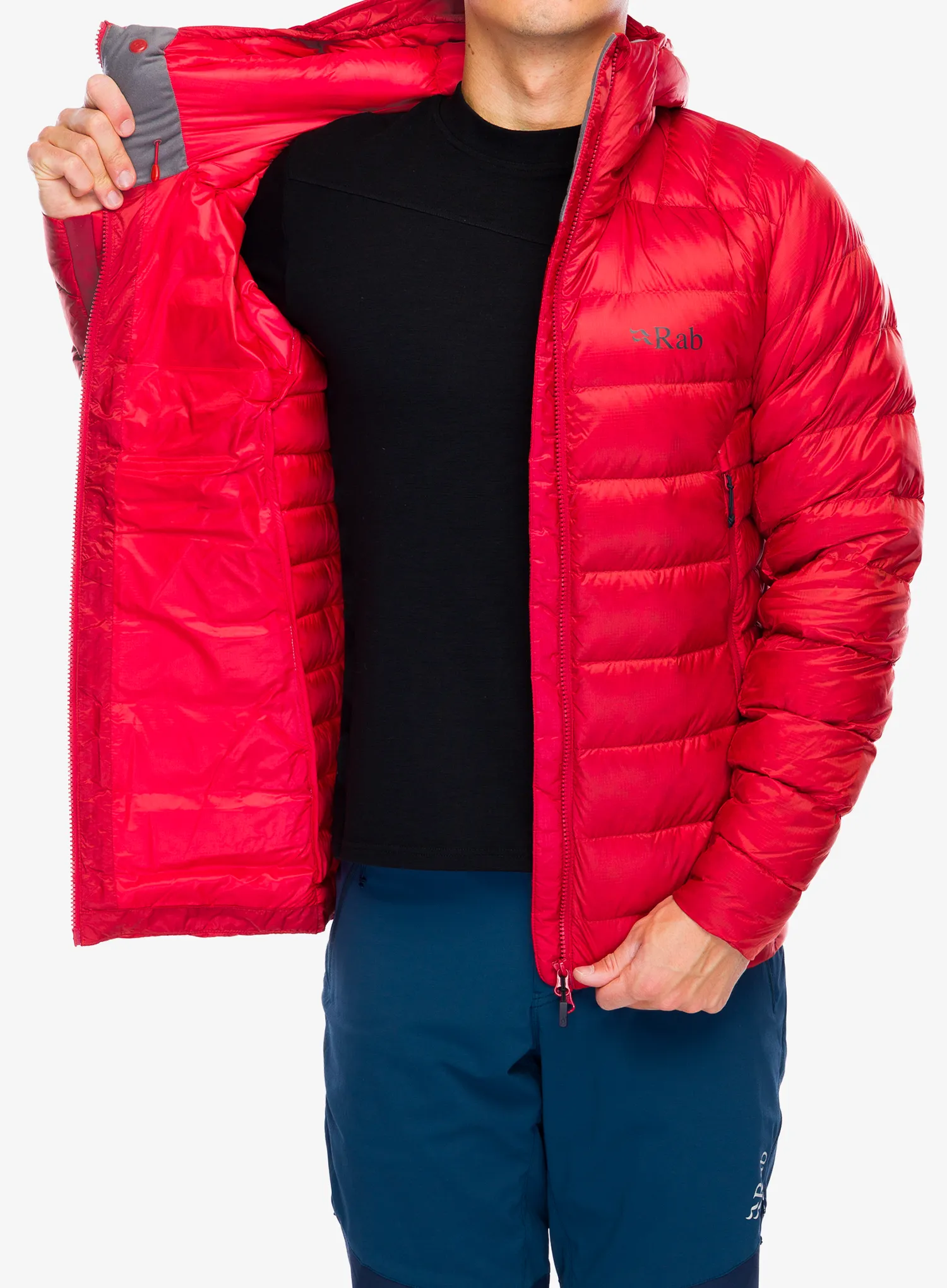 Puhovka Rab Electron Pro Jacket - tuscan red