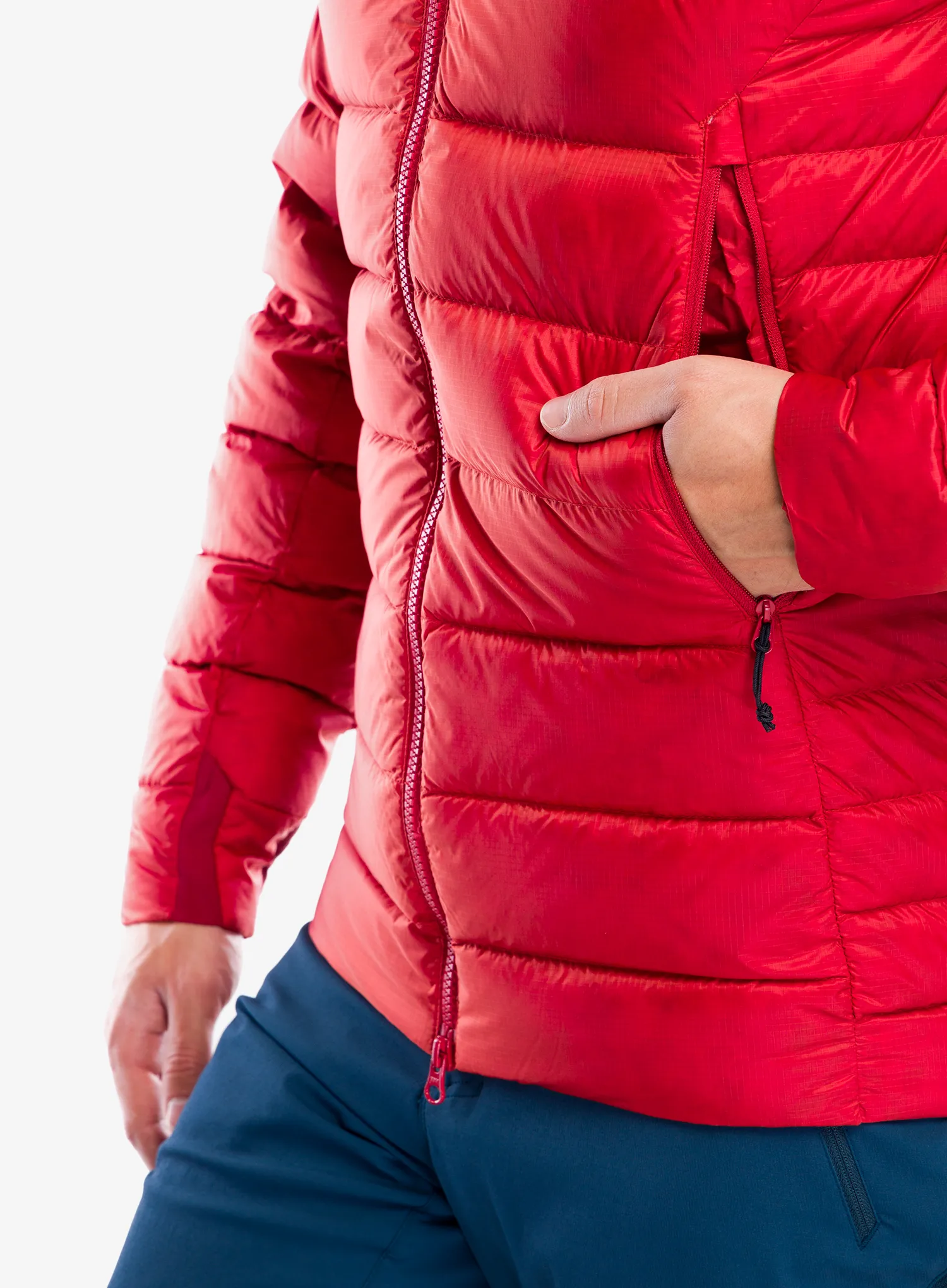 Puhovka Rab Electron Pro Jacket - tuscan red