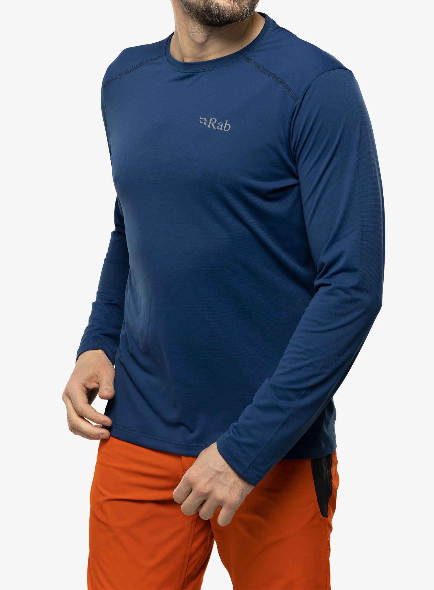 Termo flis jopa Rab Force LS Tee - nightfall blue