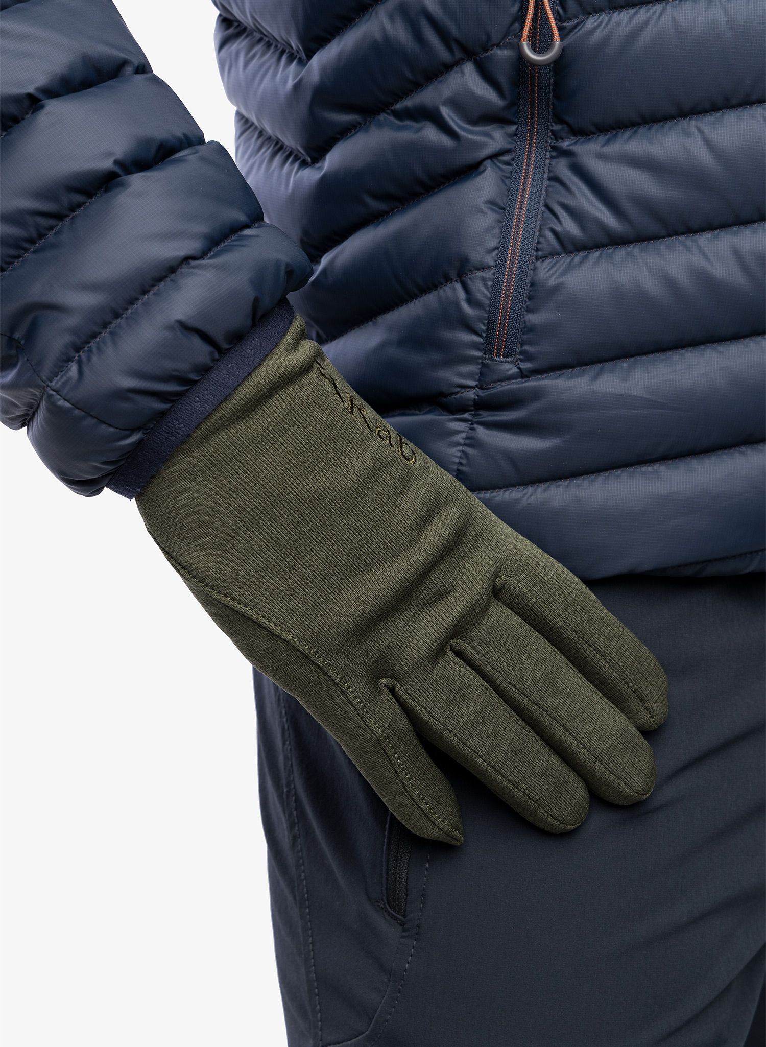 Rokavice iz flisa Rab Geon Gloves - army 