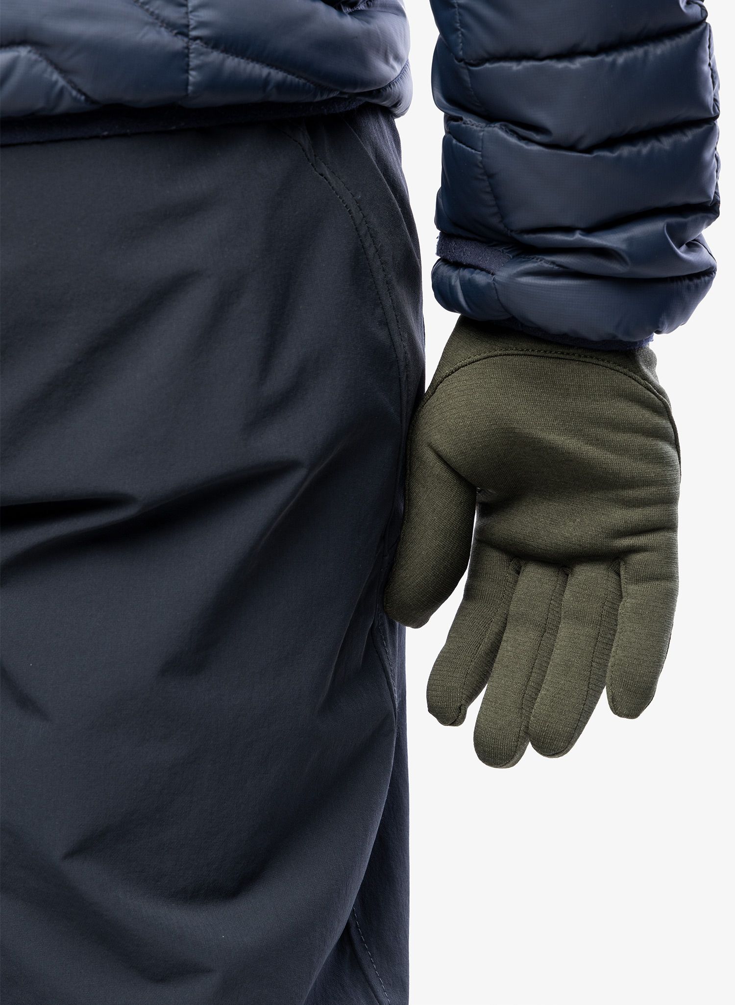 Rokavice iz flisa Rab Geon Gloves - army 