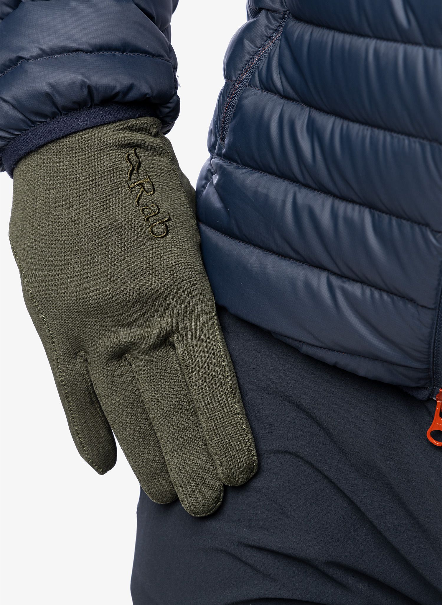 Rokavice iz flisa Rab Geon Gloves - army 