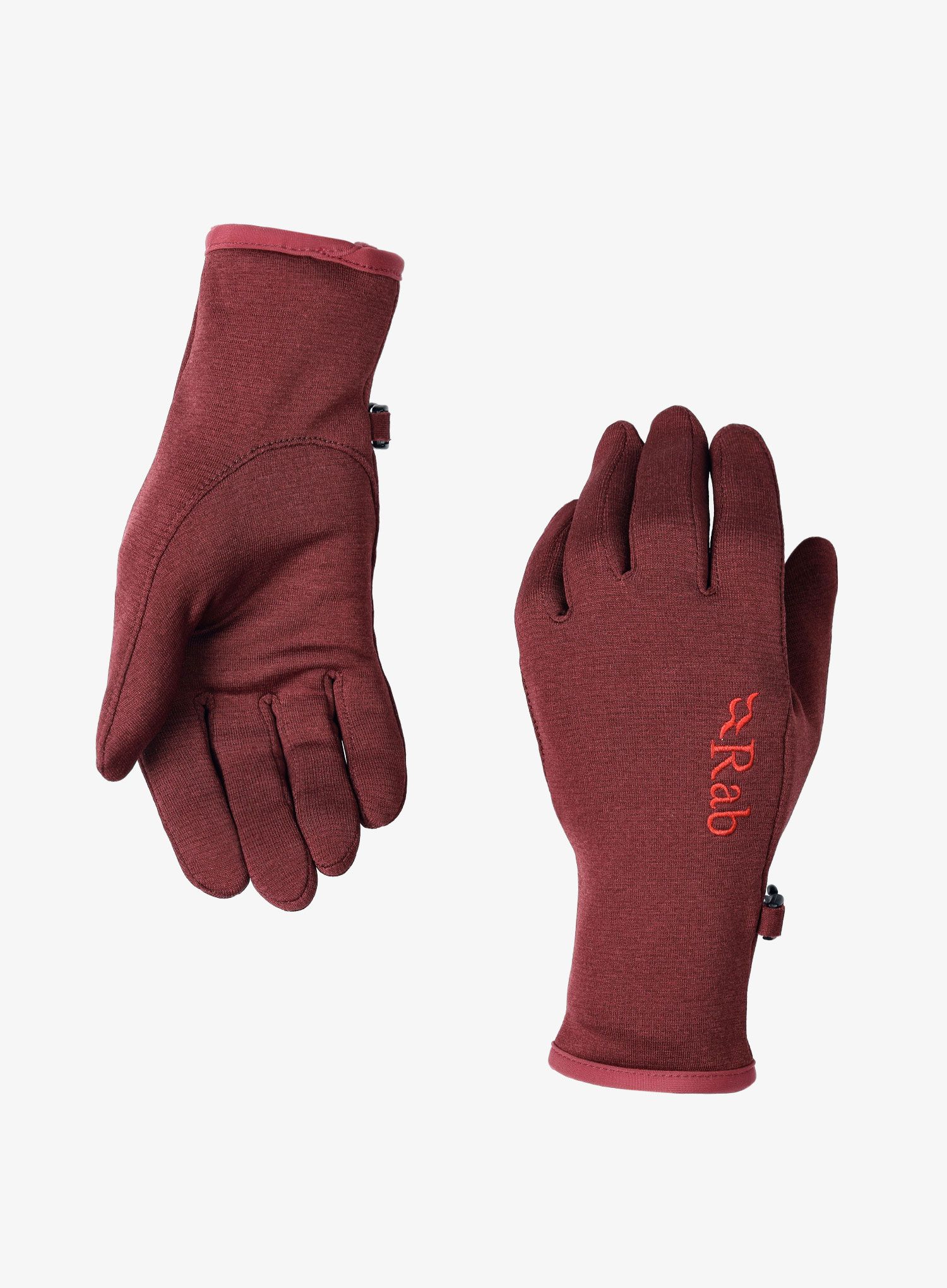 Ženske rokavice iz flisa Rab Geon Gloves - deep heather 