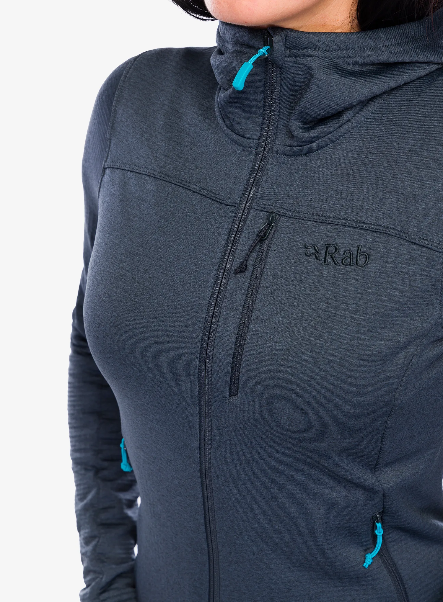 Ženska jopa s kapuco Rab Graviton Hoody - beluga