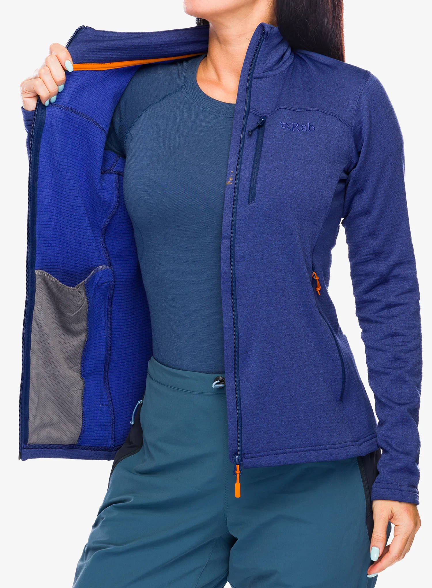 Ženska jopica z zadrgo Rab Graviton Jacket - patriot blue