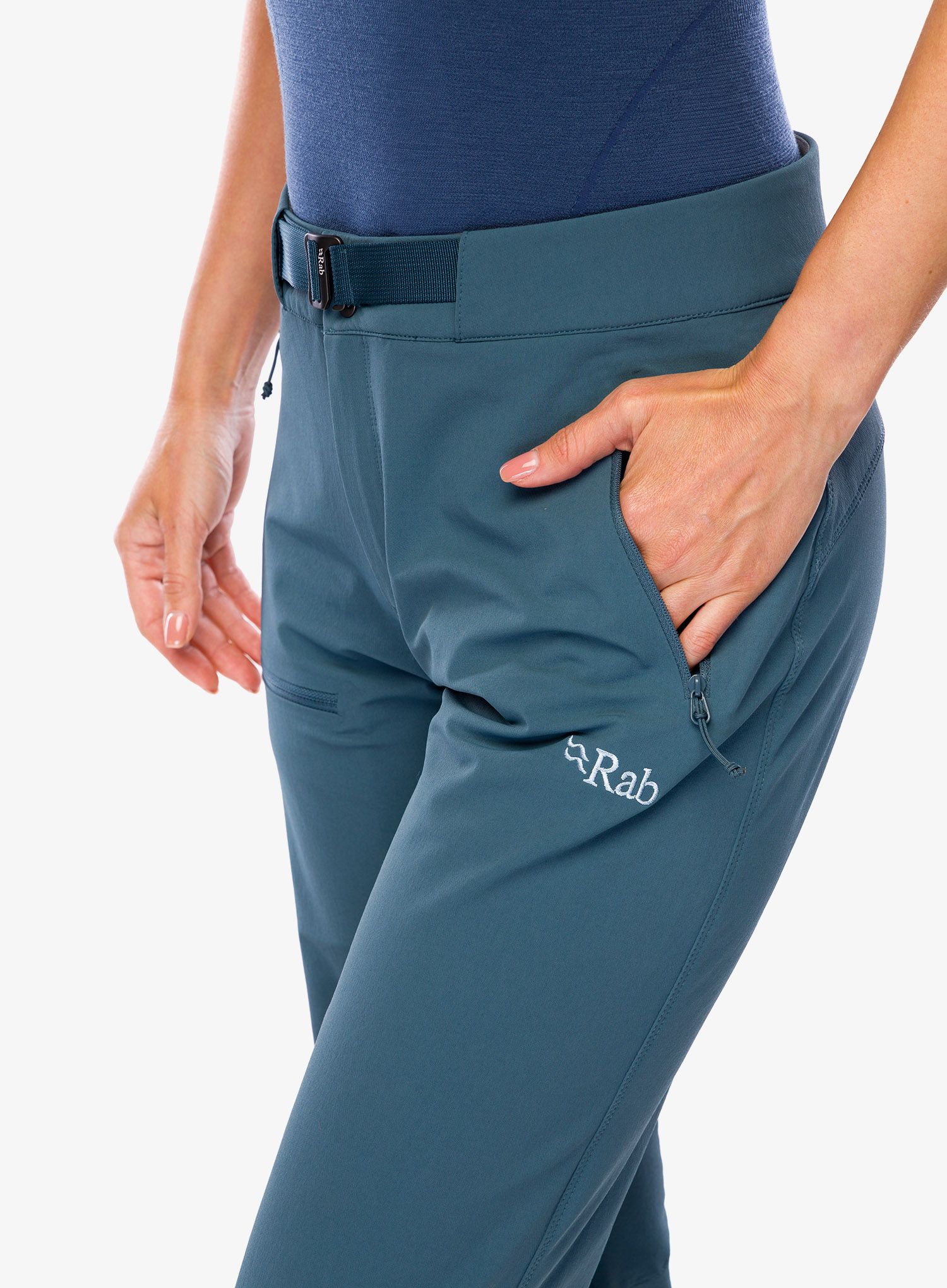 Ženske softshell hlače Rab Incline AS Pants - orion blue