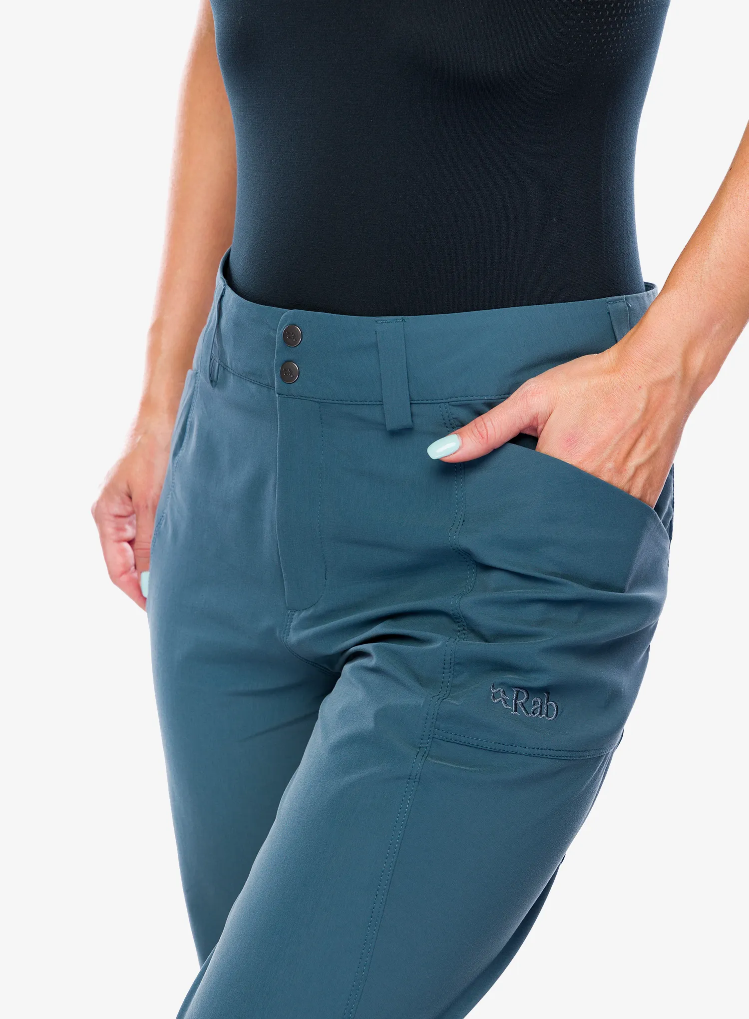 Ženske treking hlače Rab Incline Light Pants - orion blue
