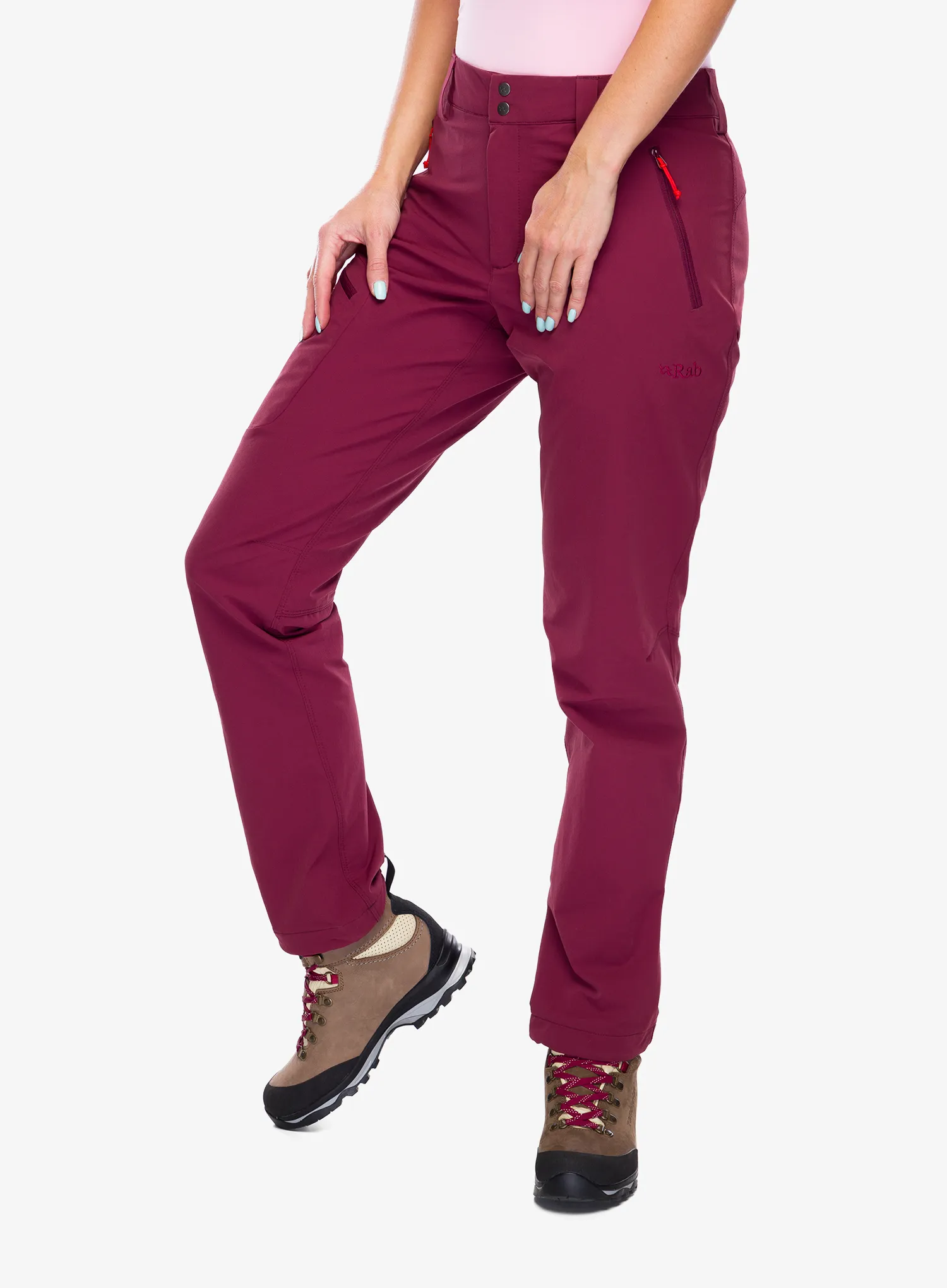 Ženske pohodniške hlače Rab Incline Pants - deep heather