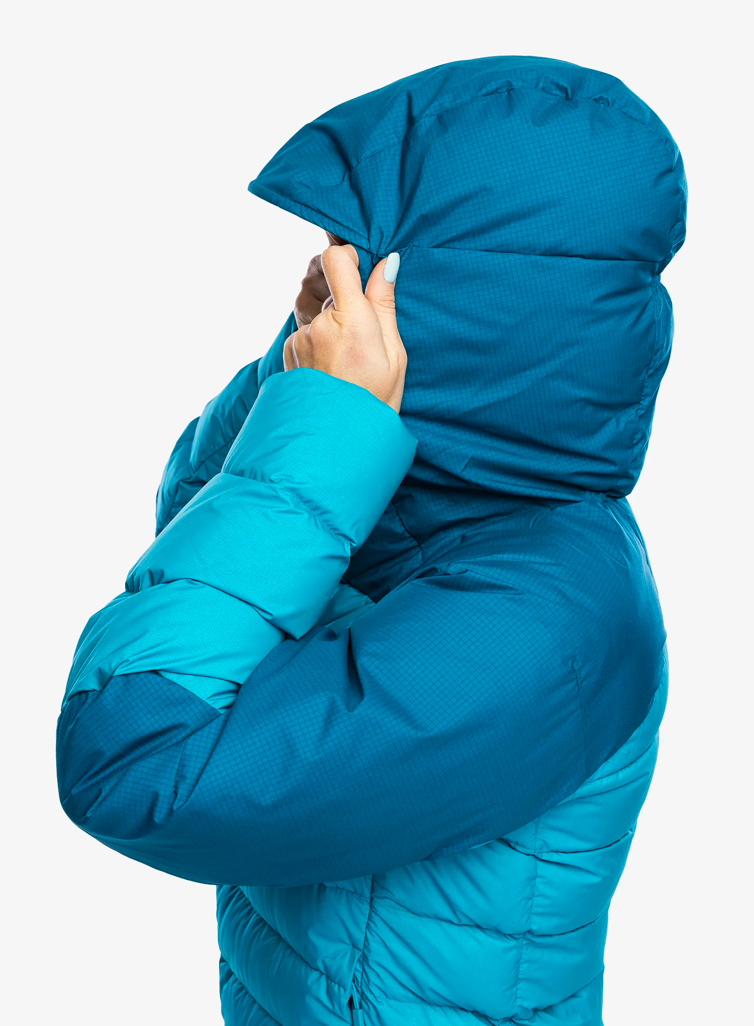 Ženska puhovka Rab Infinity Alpine Jacket - ultramarine/aquamarine