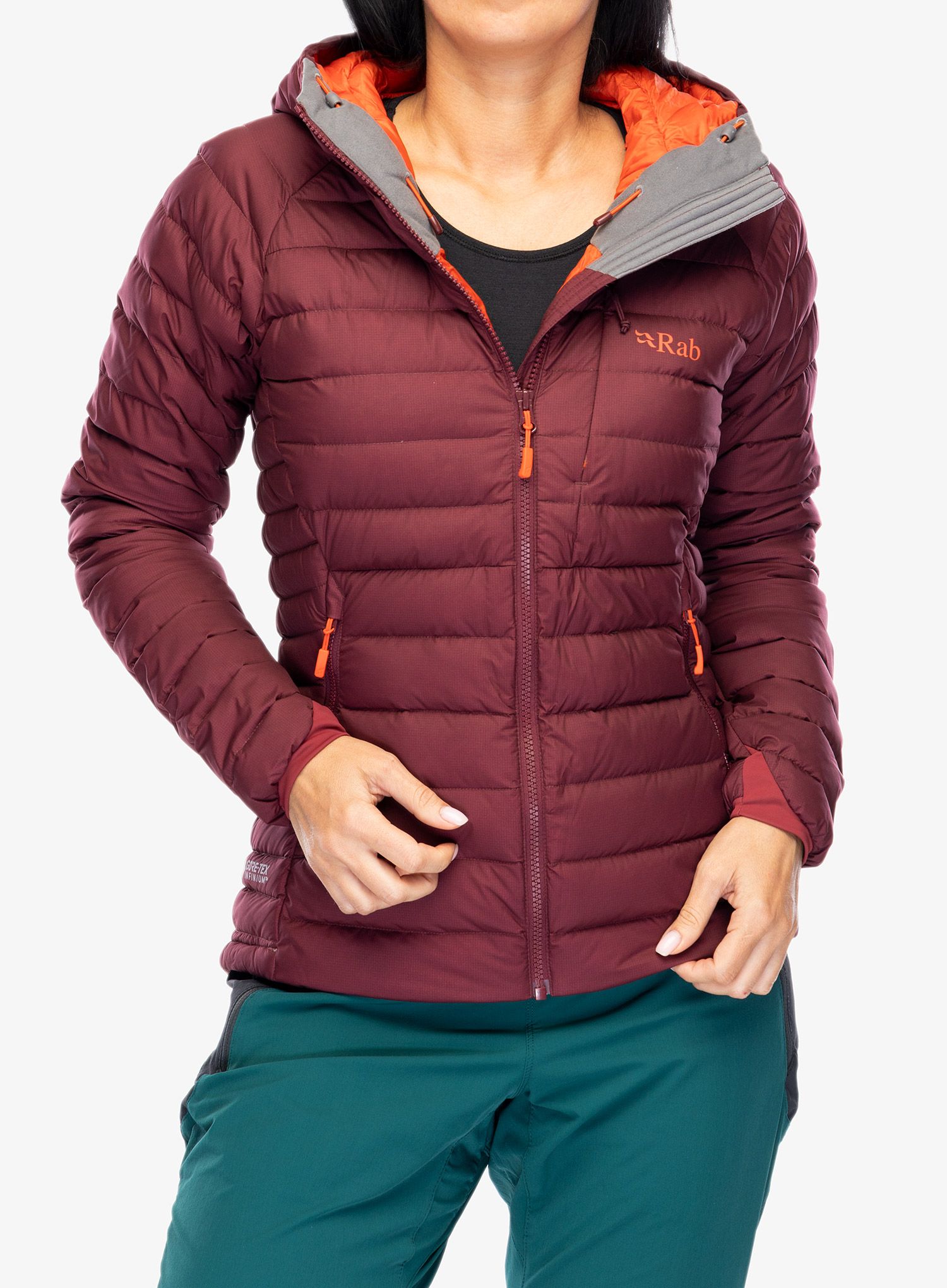 Ženska jakna Rab Infinity Microlight Jacket - deep heather