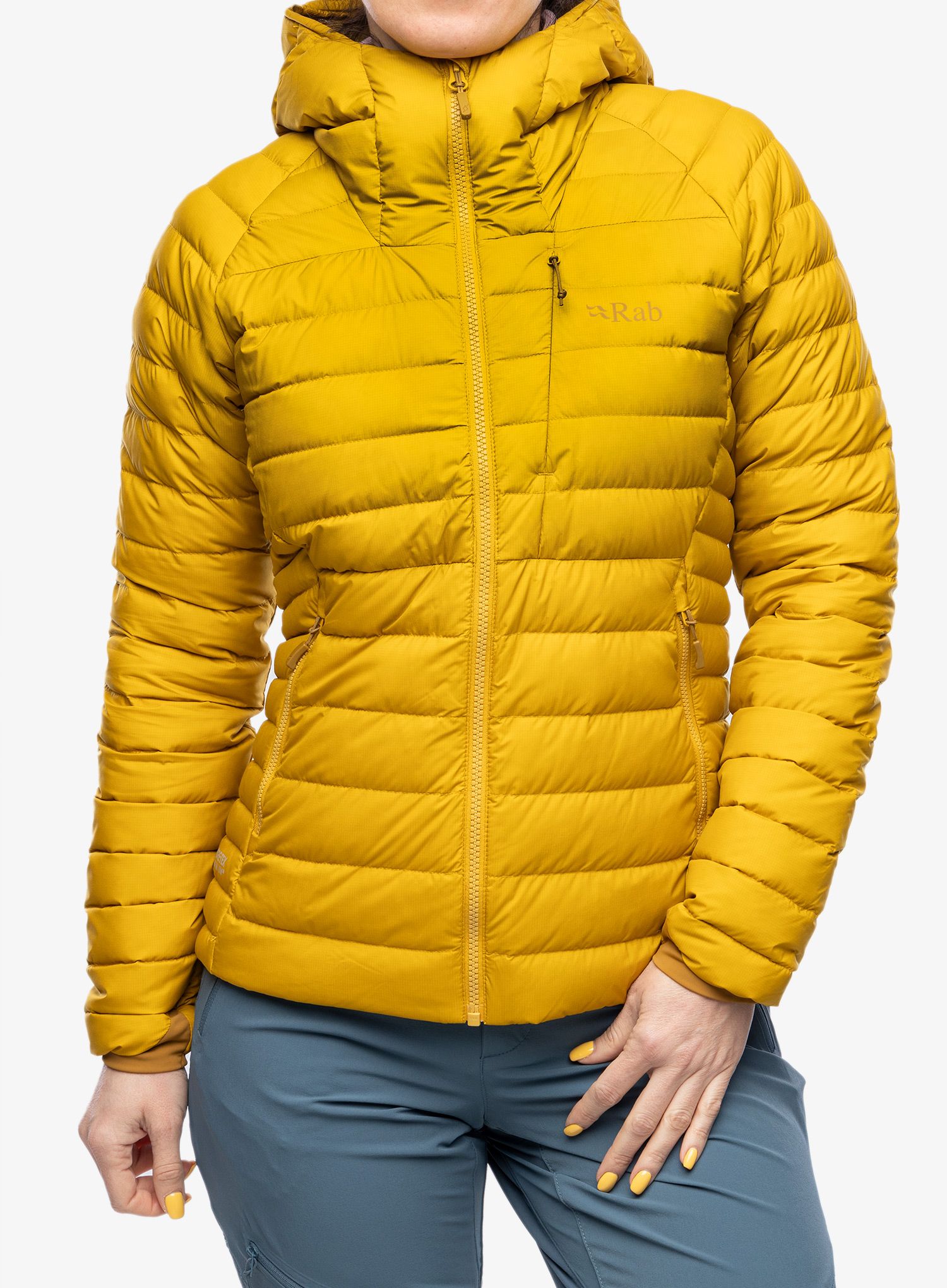 Ženska puhovka Rab Infinity Microlight Jacket - sahara