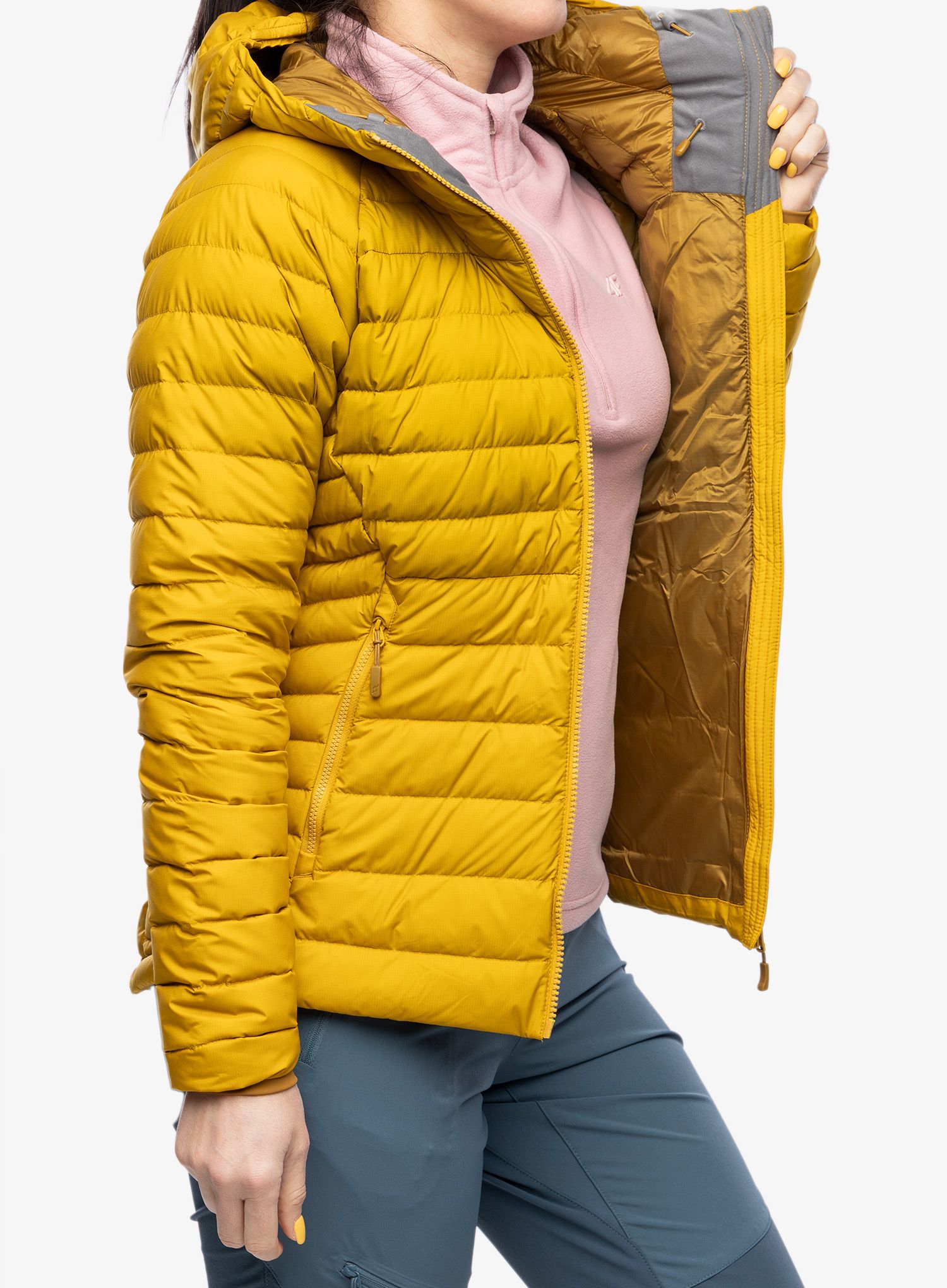 Ženska puhovka Rab Infinity Microlight Jacket - sahara