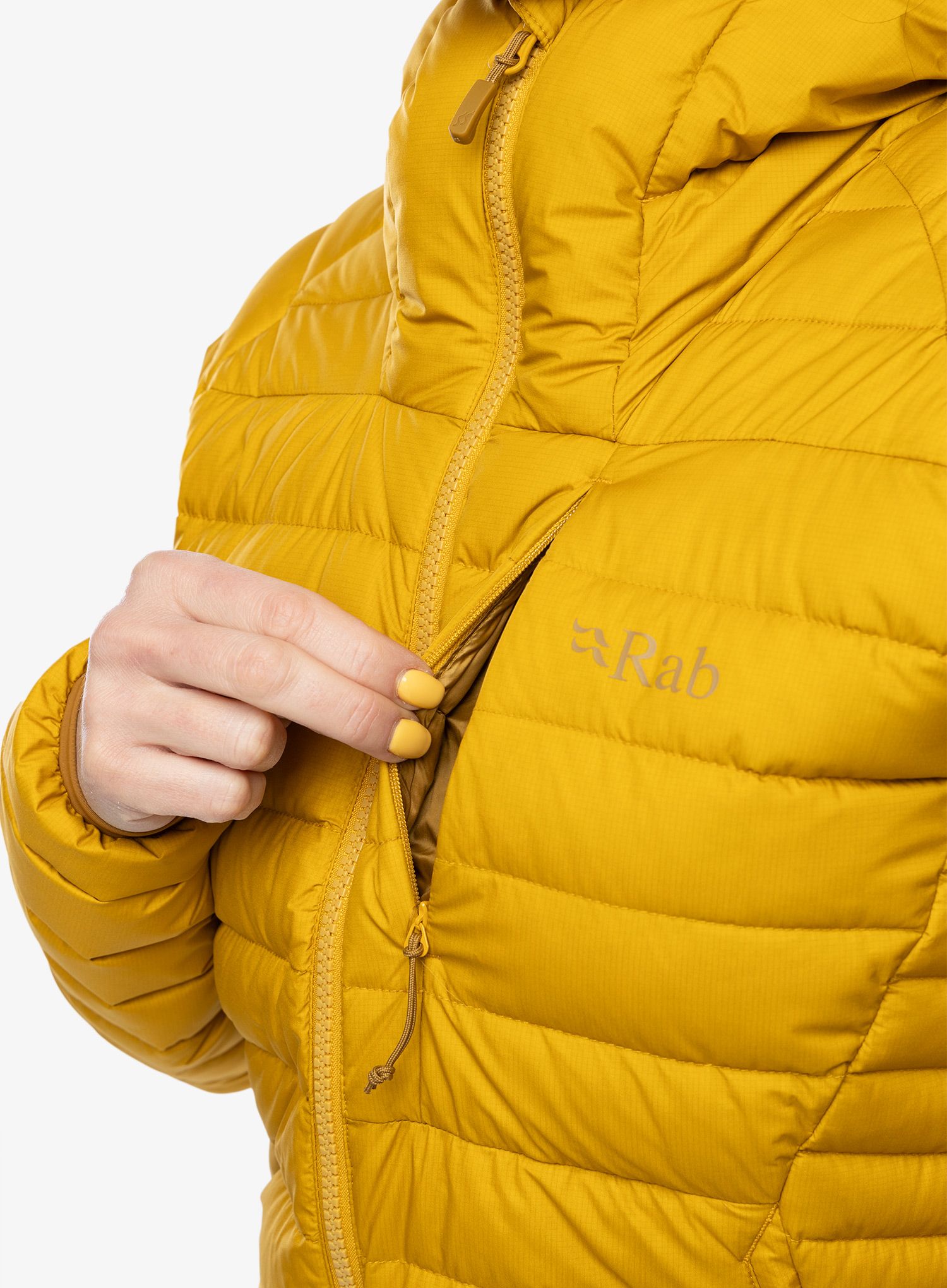 Ženska puhovka Rab Infinity Microlight Jacket - sahara