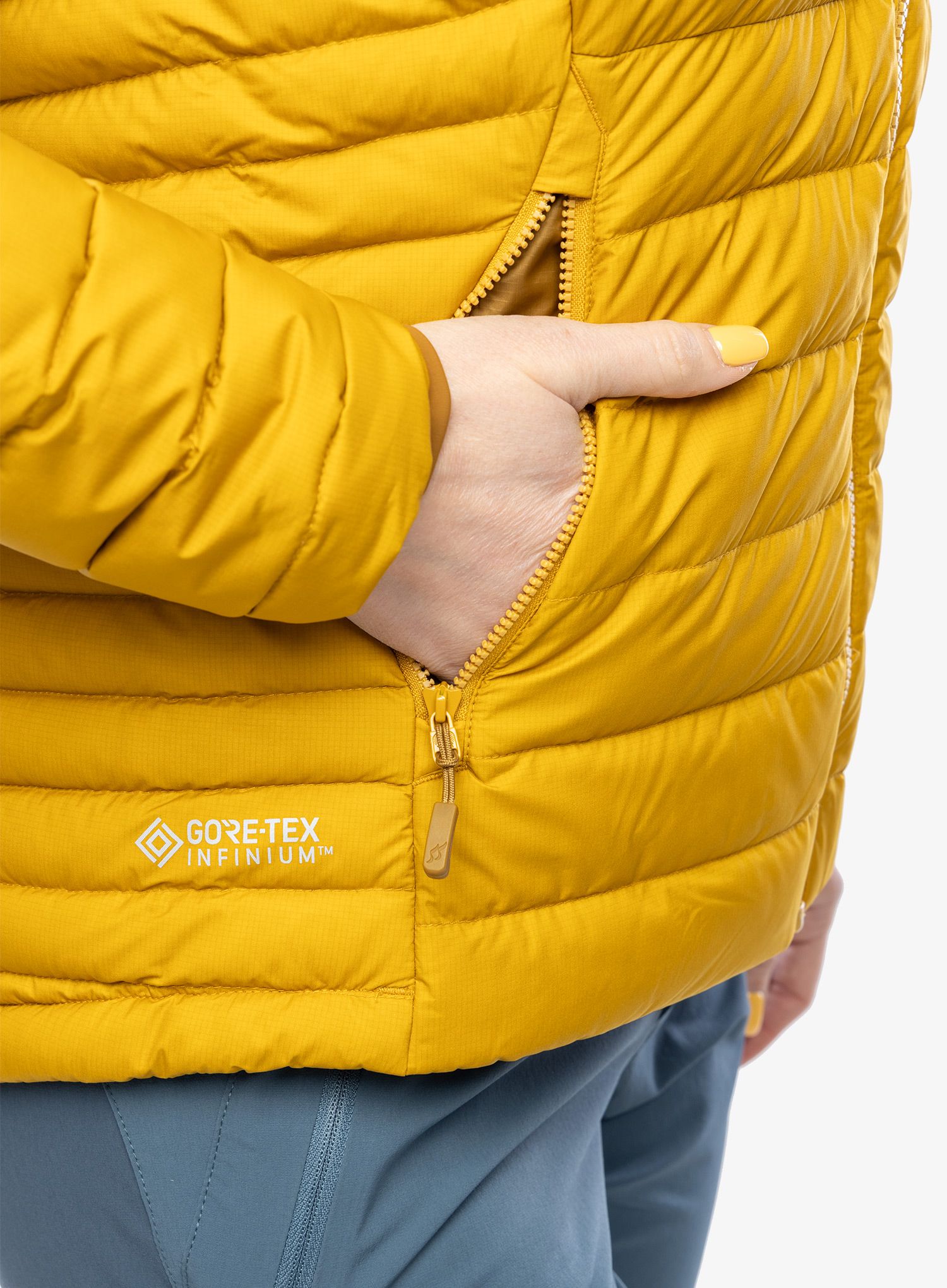 Ženska puhovka Rab Infinity Microlight Jacket - sahara