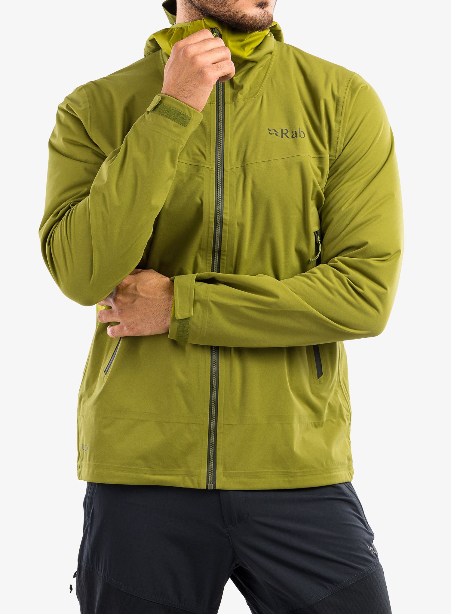 Hardshell jakna Rab Kinetic 2.0 Jacket - aspen green