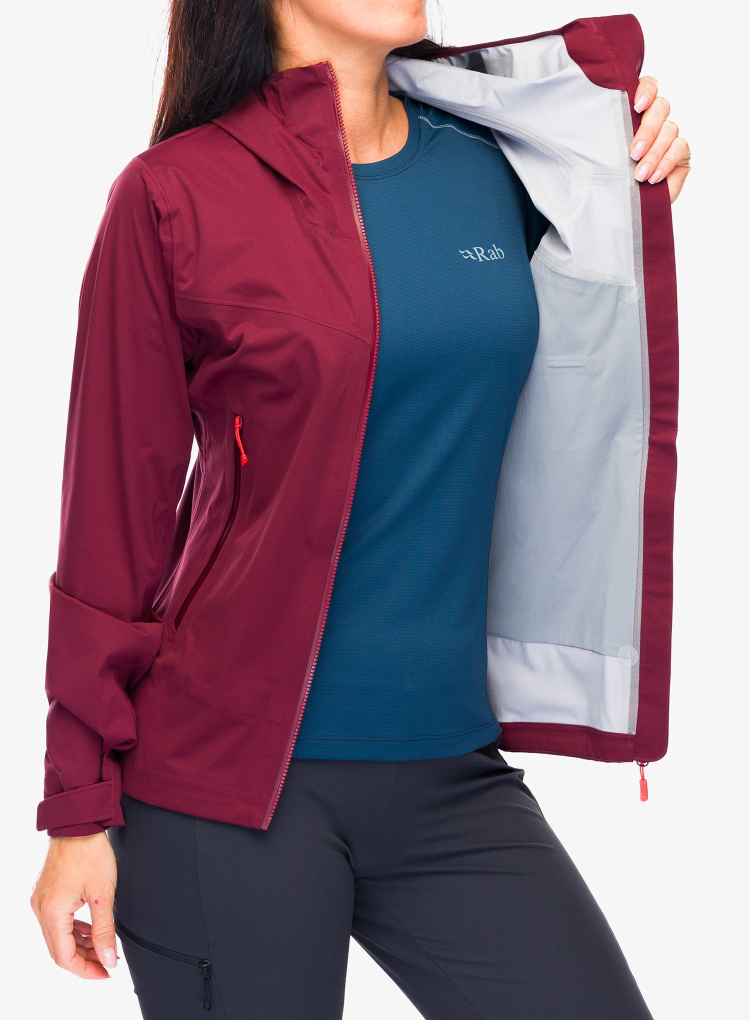 Ženska jakna Rab Kinetic 2.0 Jacket - deep heather