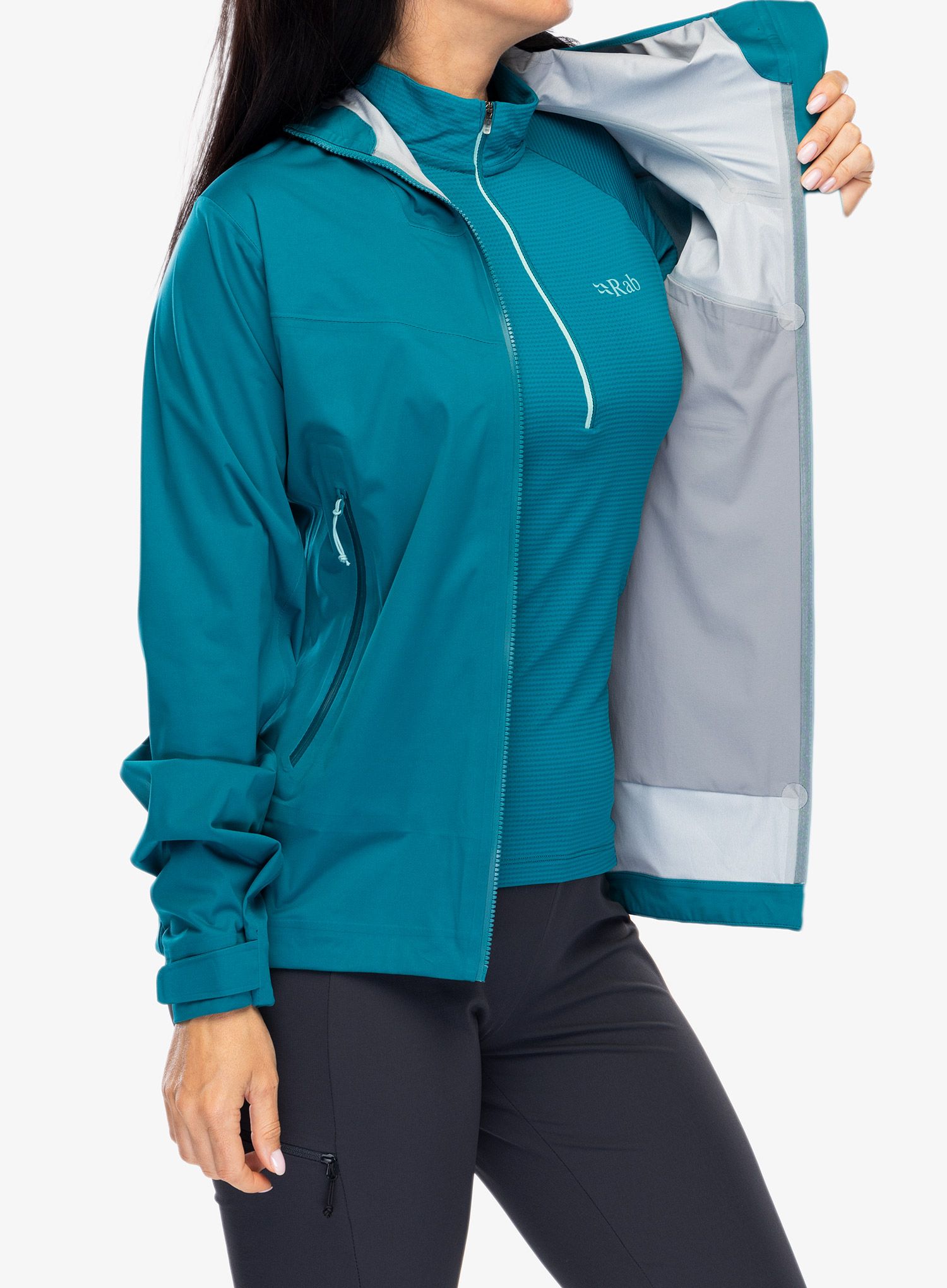 Ženska nepremočljiva jakna Rab Kinetic 2.0 Jacket - ultramarine