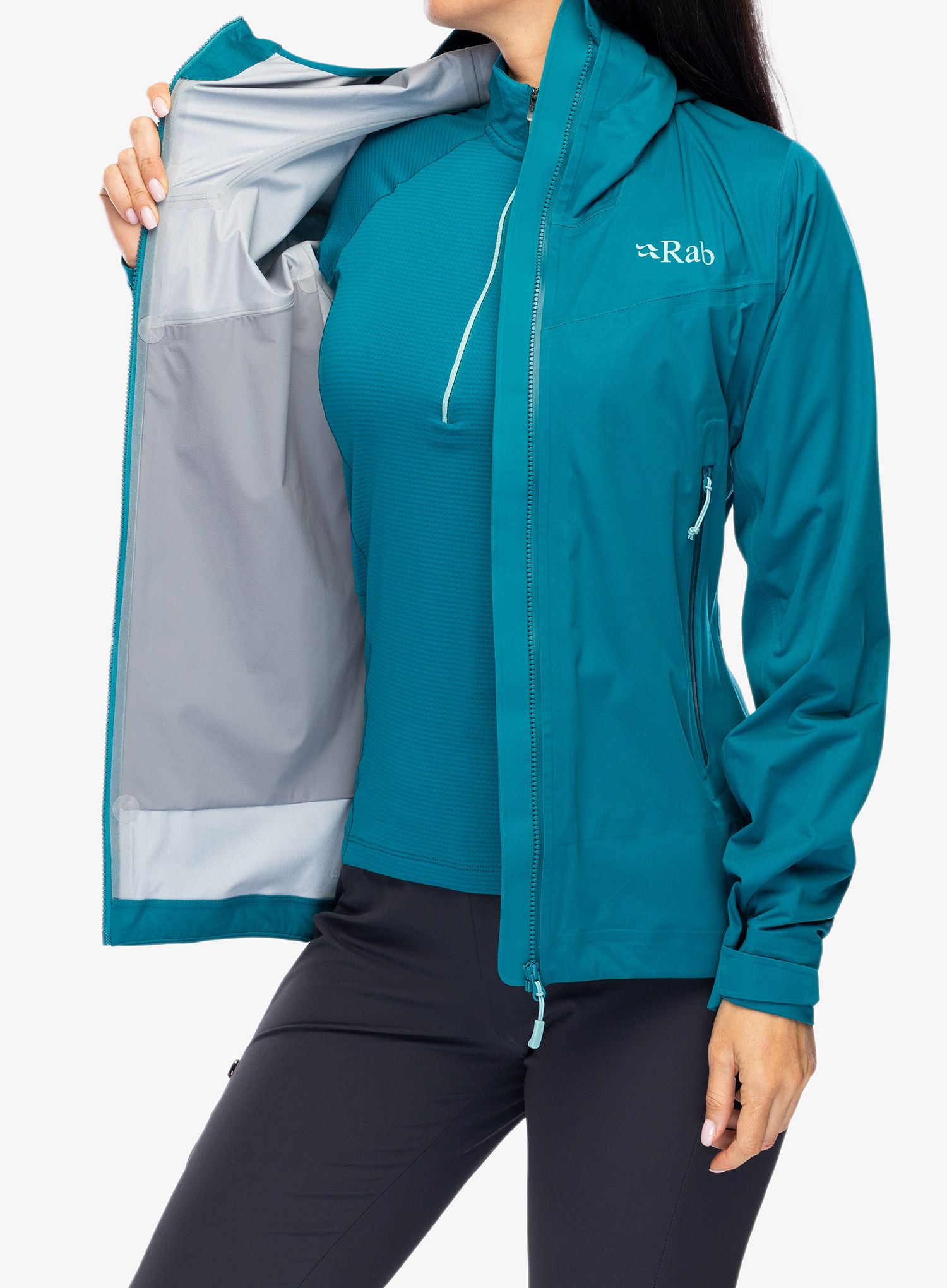 Ženska nepremočljiva jakna Rab Kinetic 2.0 Jacket - ultramarine