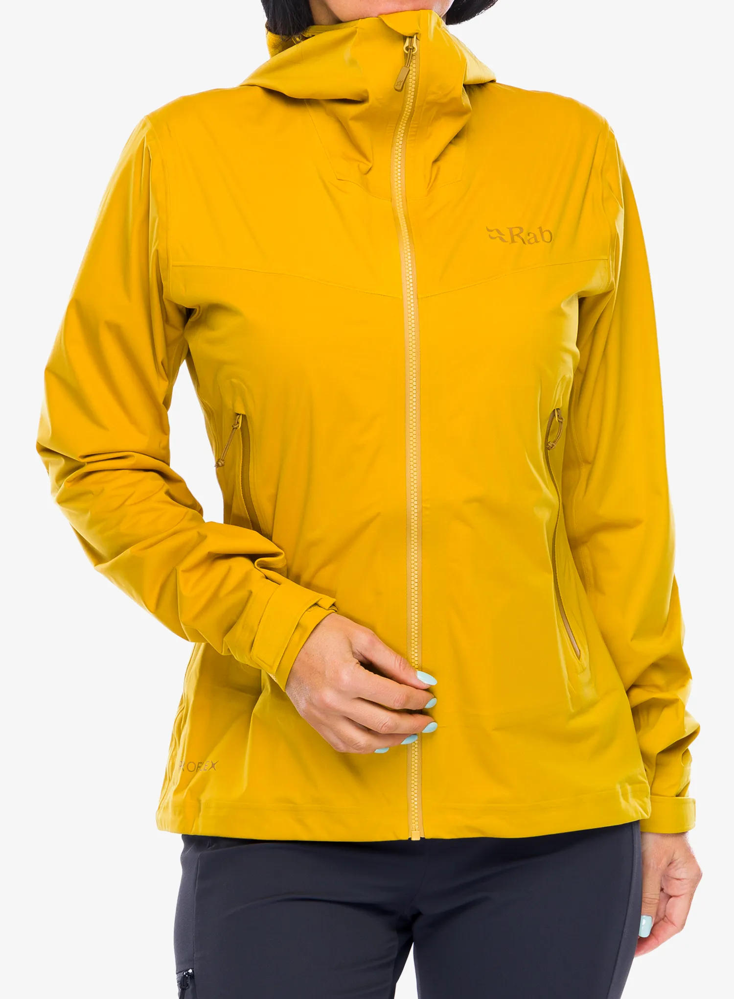 Ženska hardshell jakna Rab Kinetic 2.0 Jacket - sahara