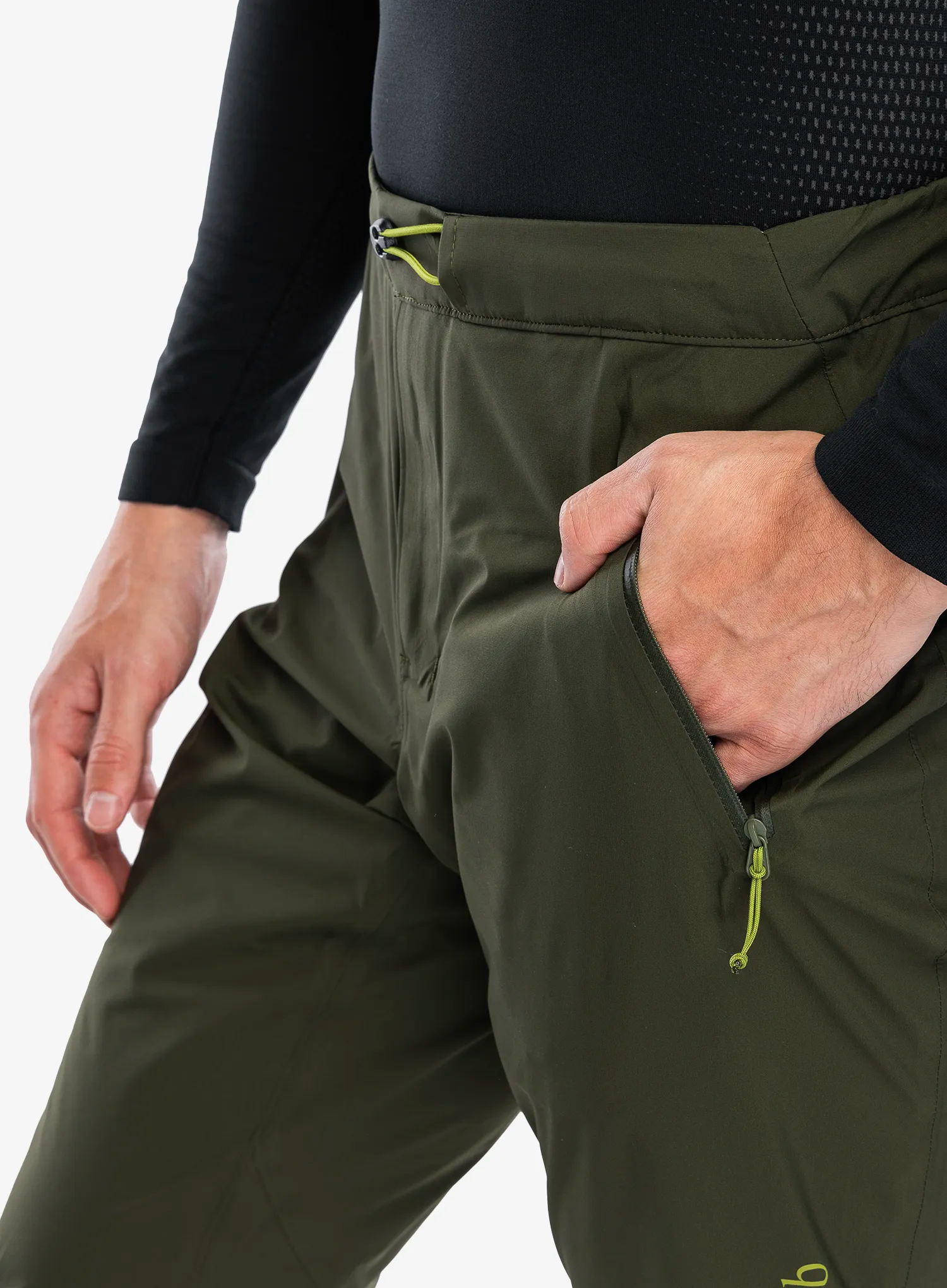 Nepremočljive hlače Rab Kinetic 2.0 Pants - army