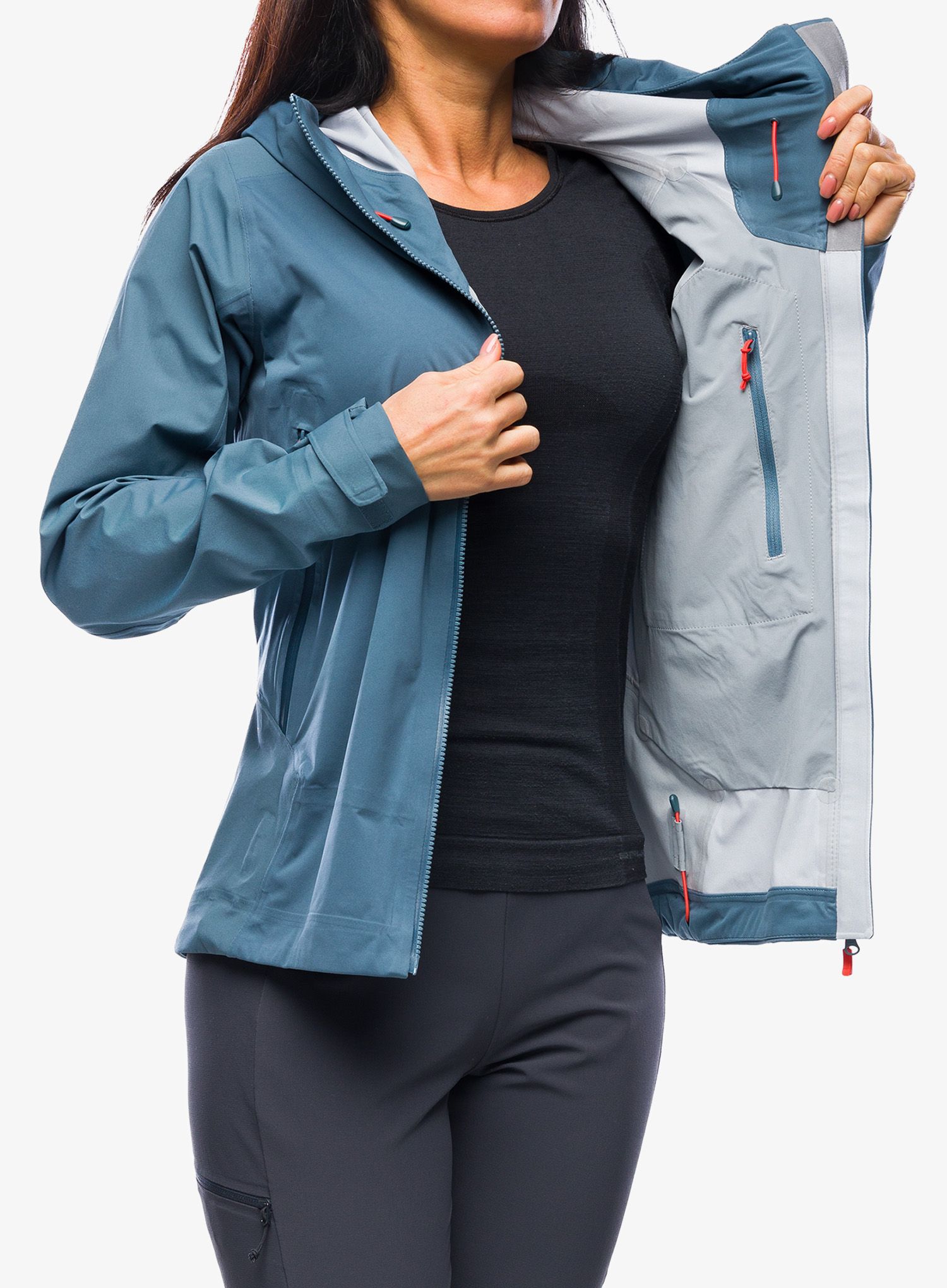 Ženska nepremočljiva jakna Rab Kinetic Alpine 2.0 Jacket - orion blue