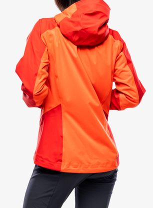 Ženska nepremočljiva jakna Rab Kinetic Alpine 2.0 Jacket - red grapefruit