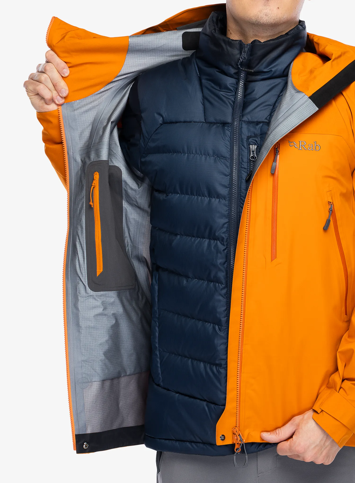 Nepremočljiva jakna Rab Latok Mountain GTX Jacket - marmalade