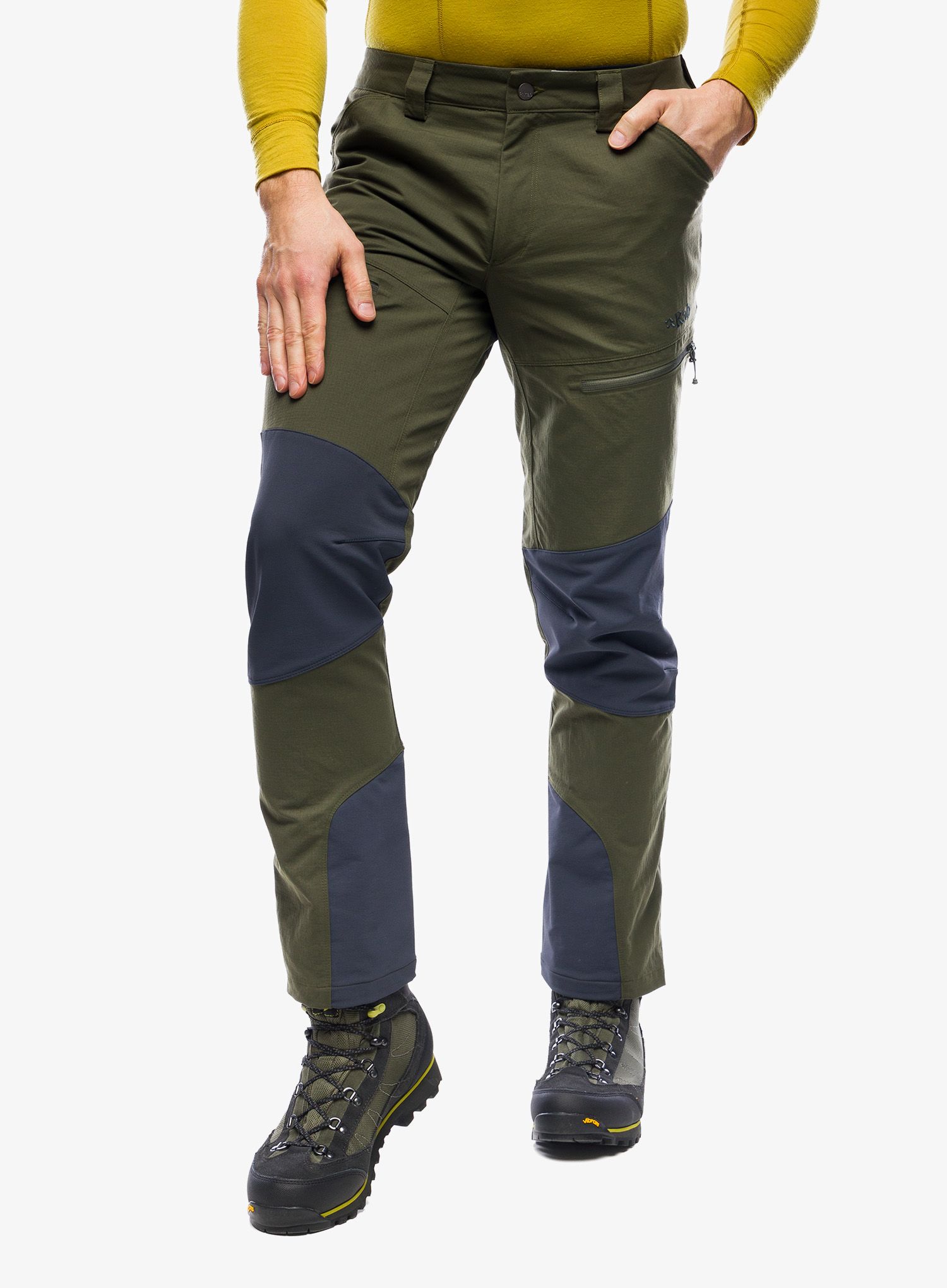 Pohodne hlače Rab Lochan Pants - army