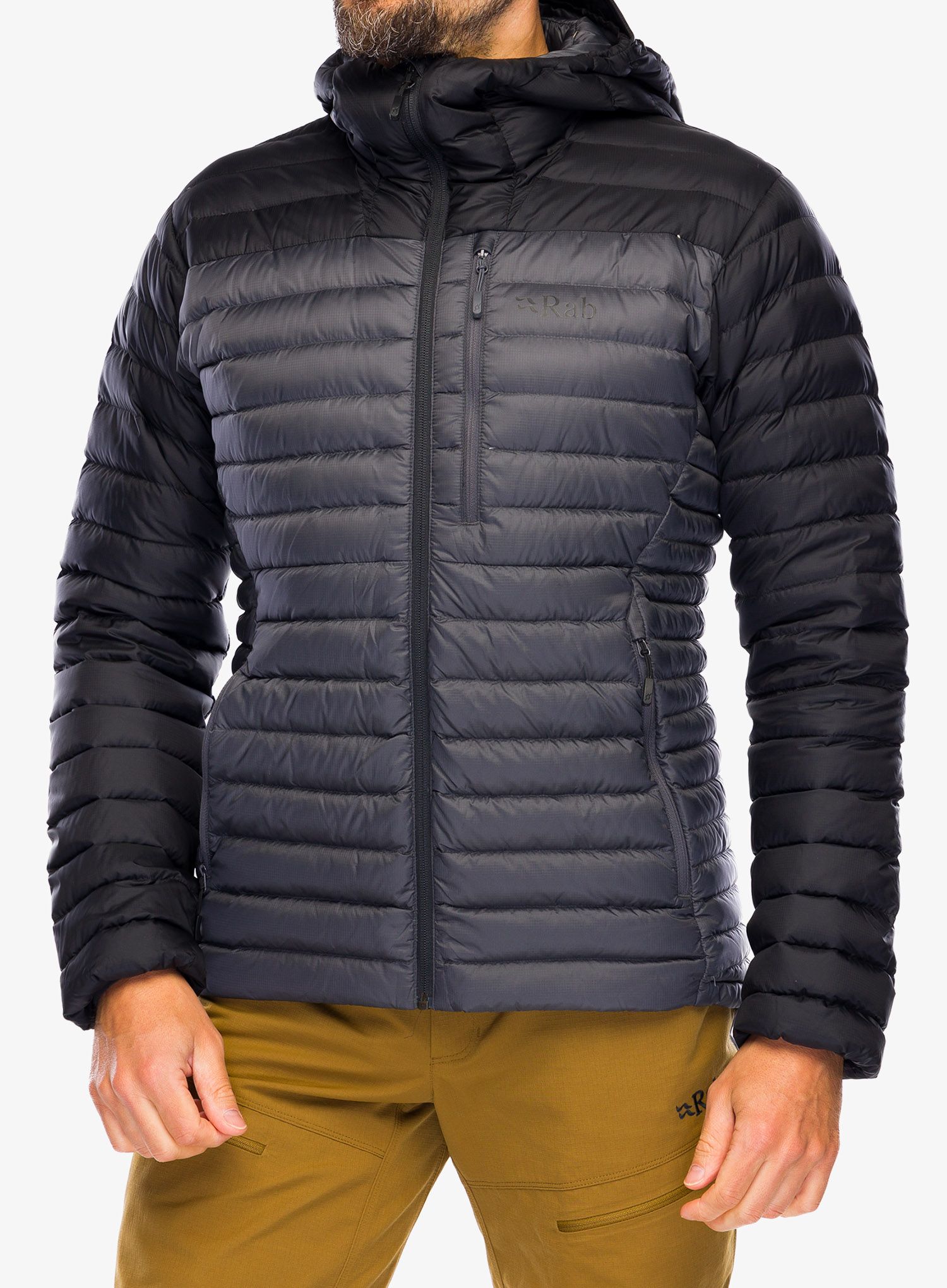 Puhovka Rab Microlight Alpine Jacket - black/graphene