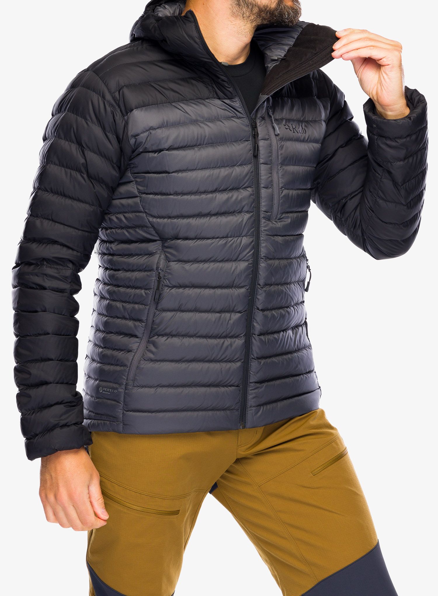 Puhovka Rab Microlight Alpine Jacket - black/graphene