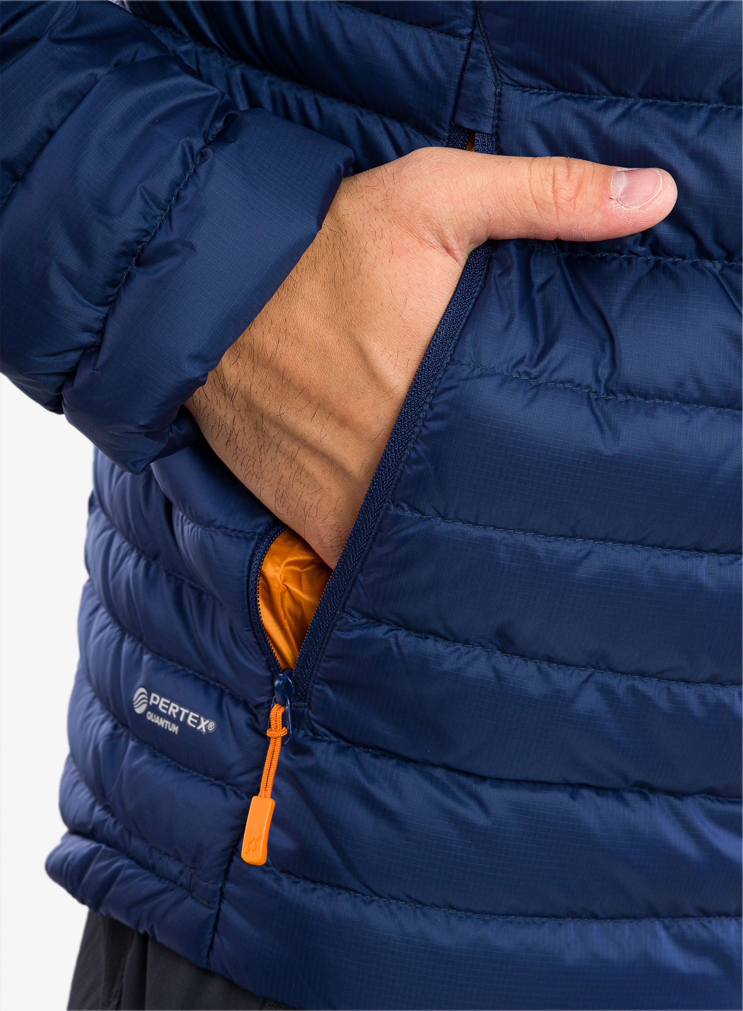 Puhovka Rab Microlight Alpine Jacket - deep ink/marmalade