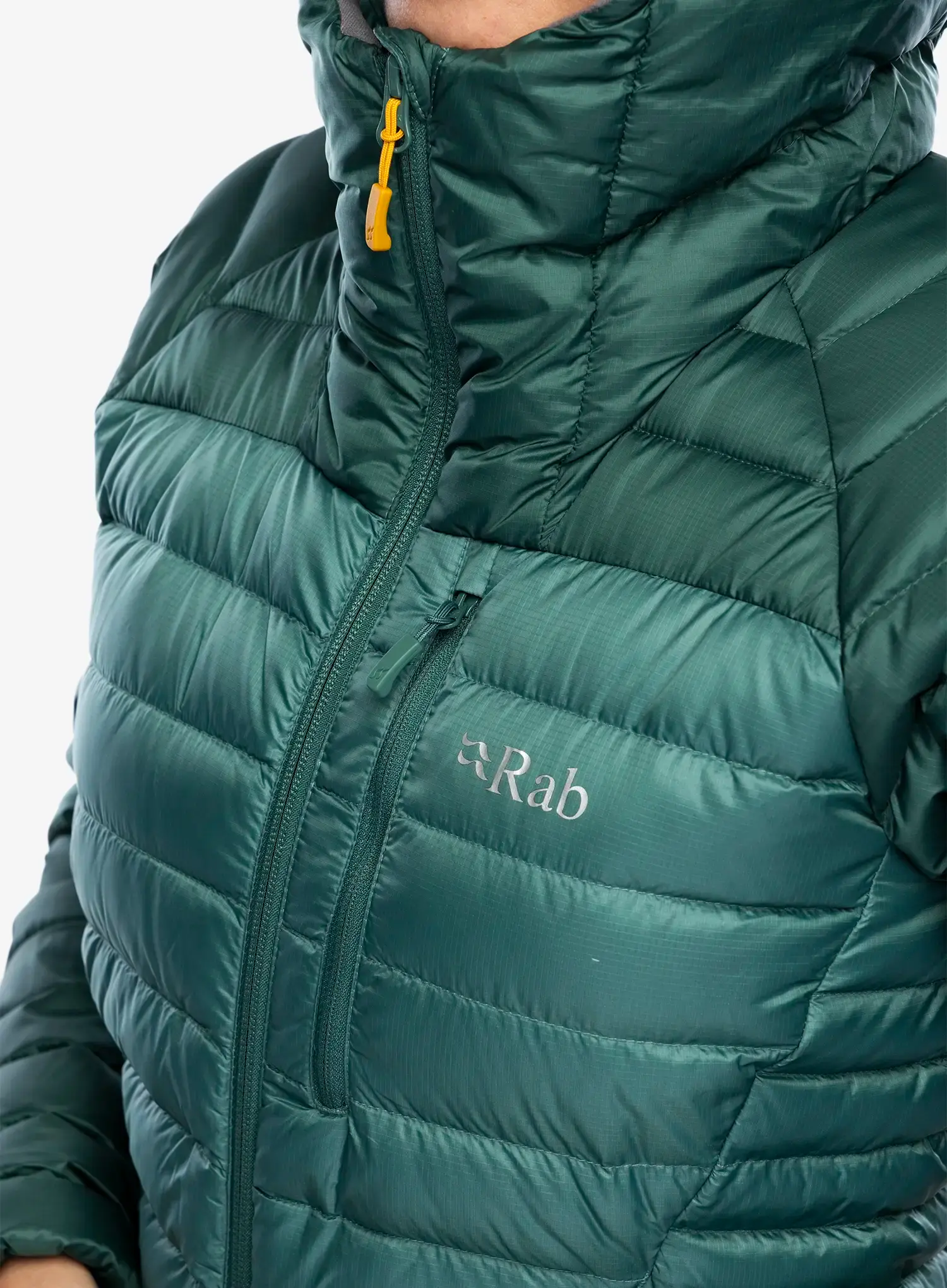 Ženska puhovka Rab Microlight Alpine Jacket - green slate/eucalyptus
