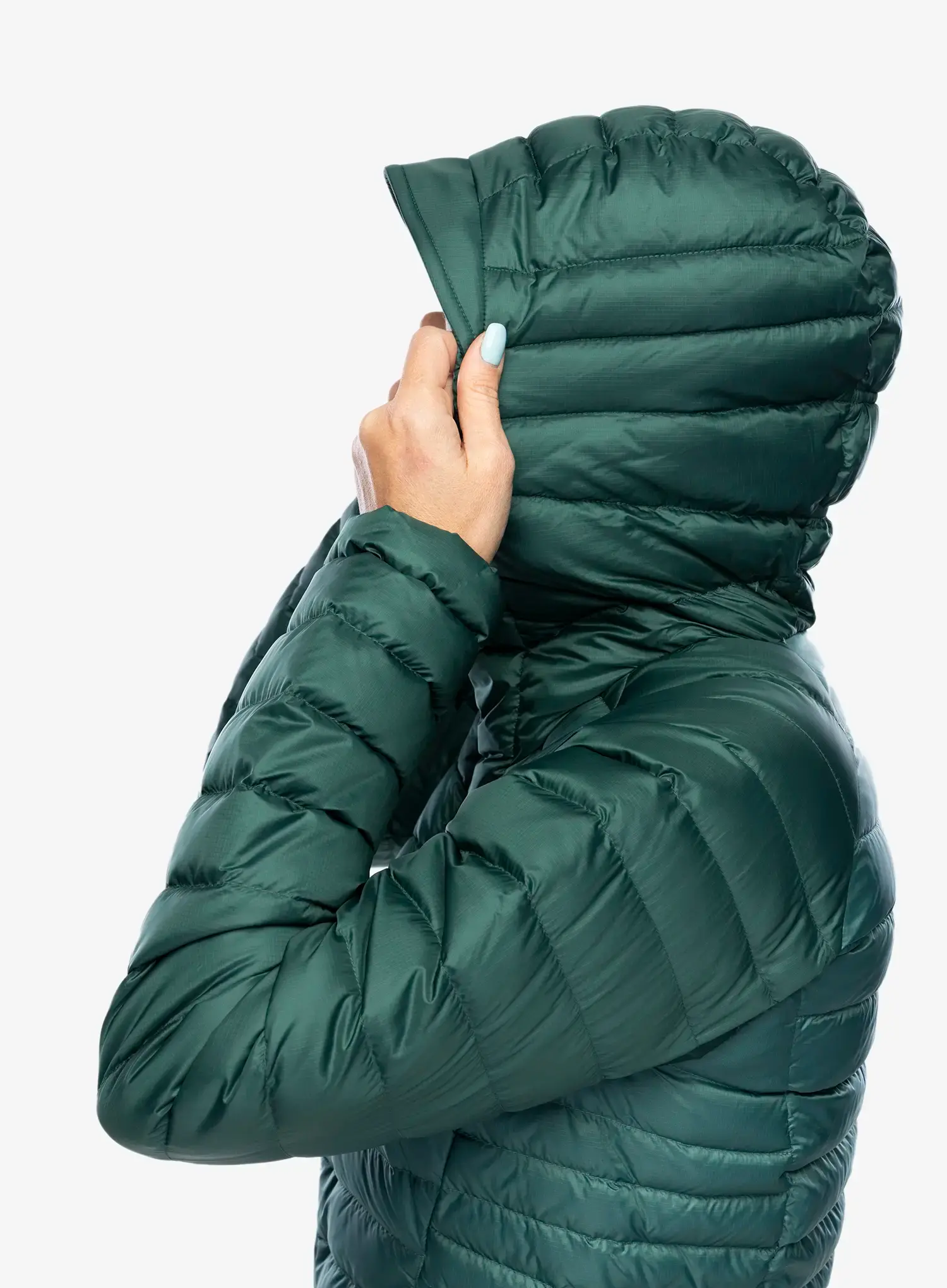 Ženska puhovka Rab Microlight Alpine Jacket - green slate/eucalyptus
