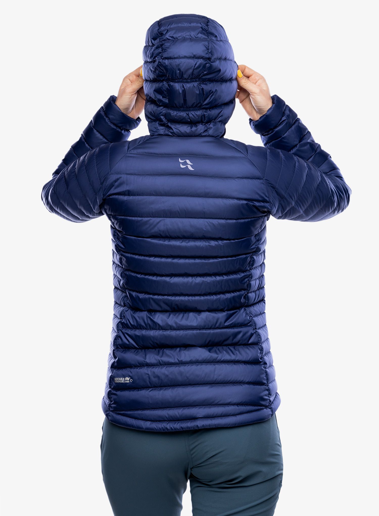 Ženska puhovka Rab Microlight Alpine Jacket - patriot blue/marmalade