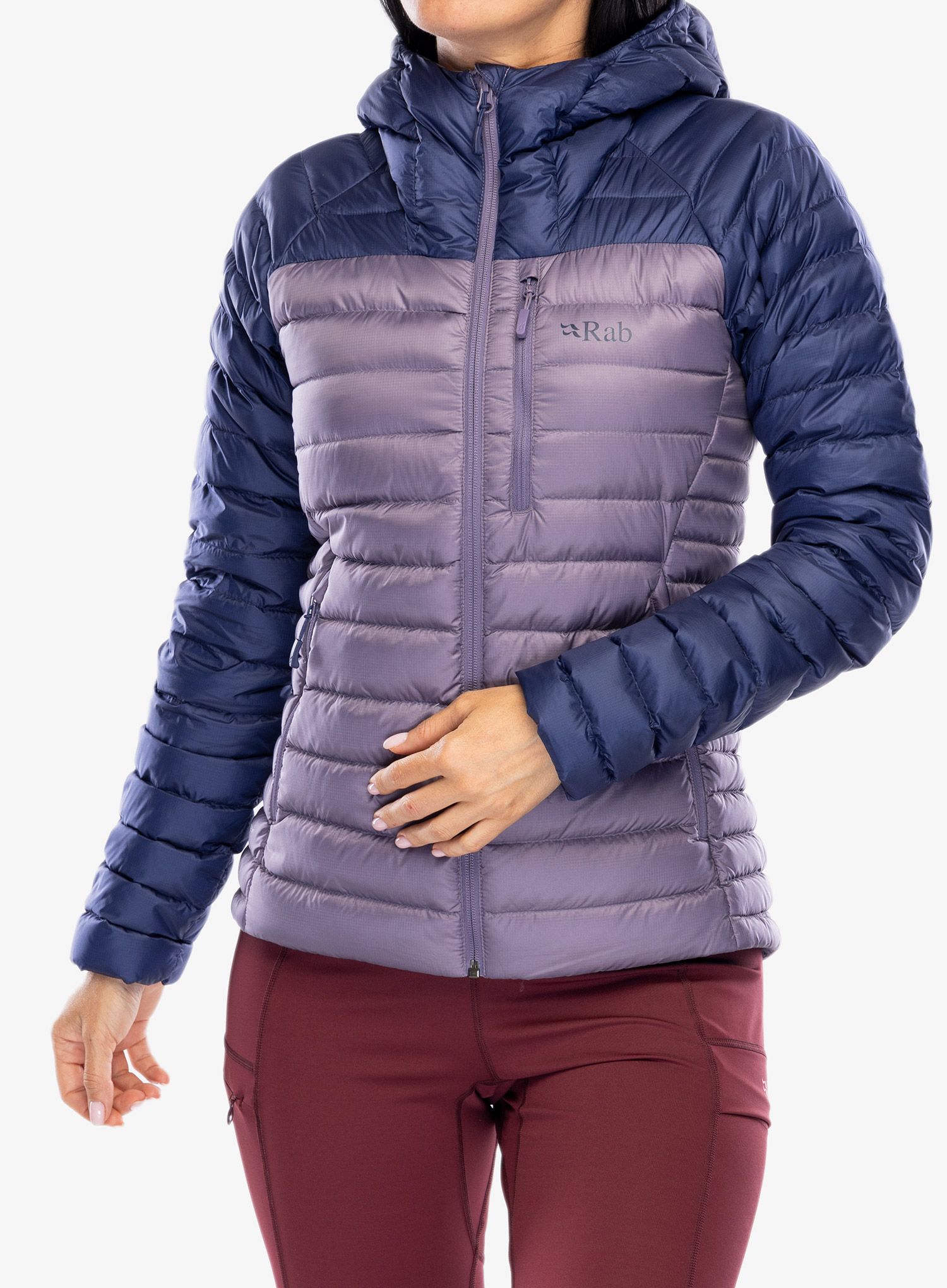 Ženska puhovka Rab Microlight Alpine Jacket - patriot blue/purple sage