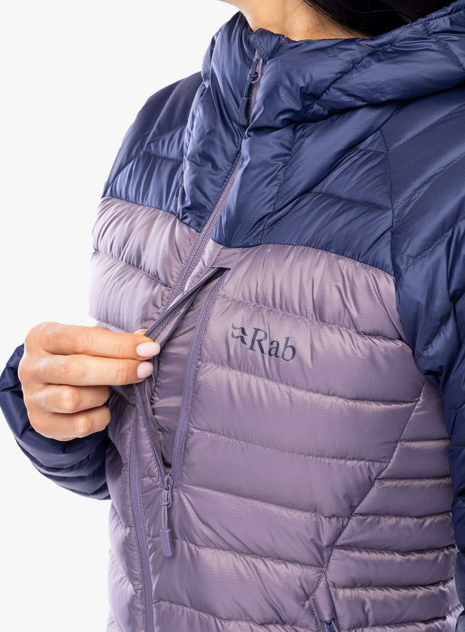 Ženska puhovka Rab Microlight Alpine Jacket - patriot blue/purple sage
