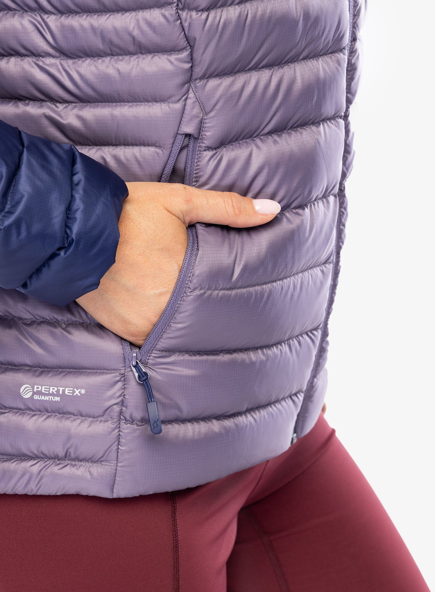 Ženska puhovka Rab Microlight Alpine Jacket - patriot blue/purple sage