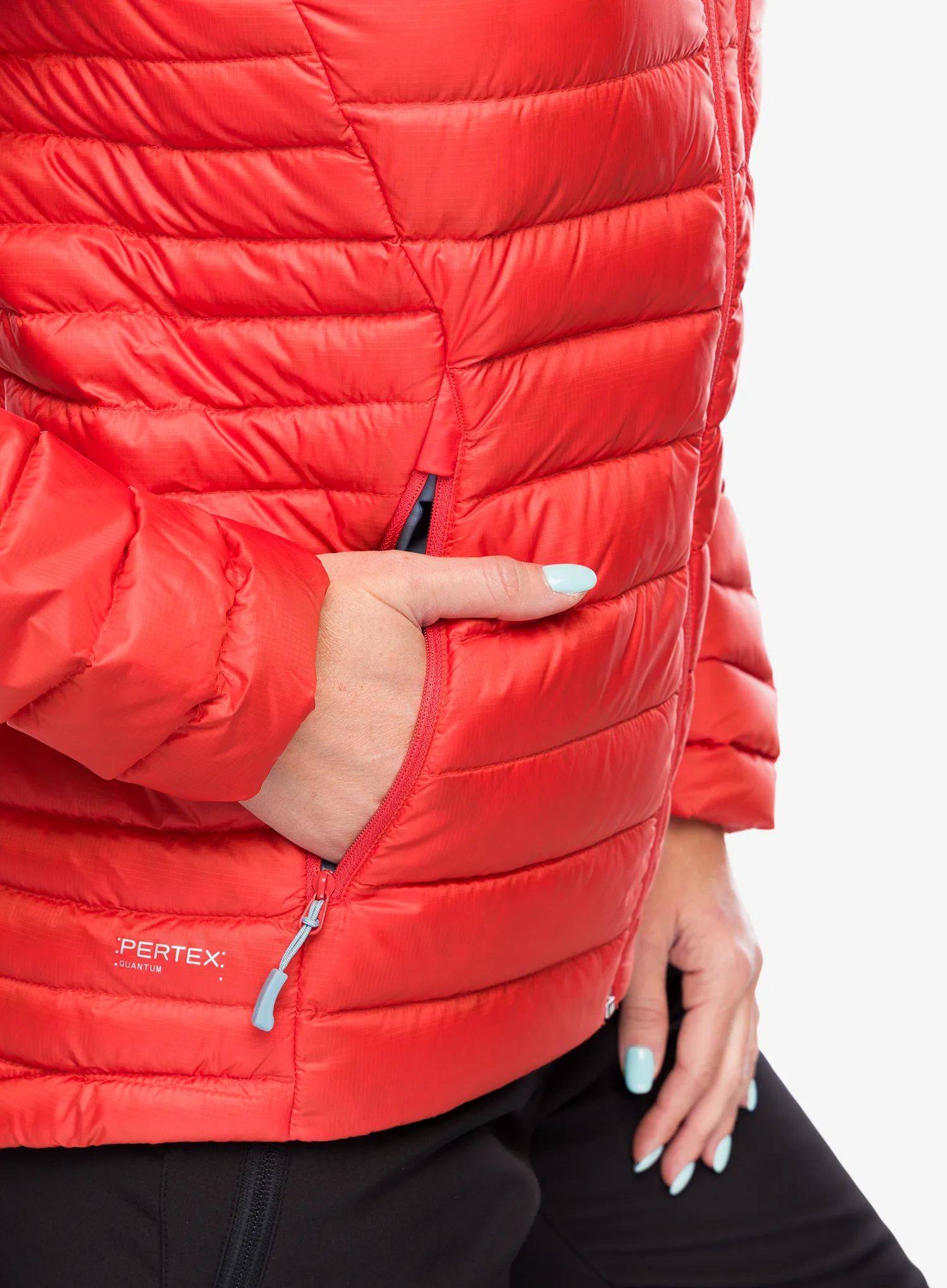 Ženska puhovka Rab Microlight Alpine Jacket - red grapefruit