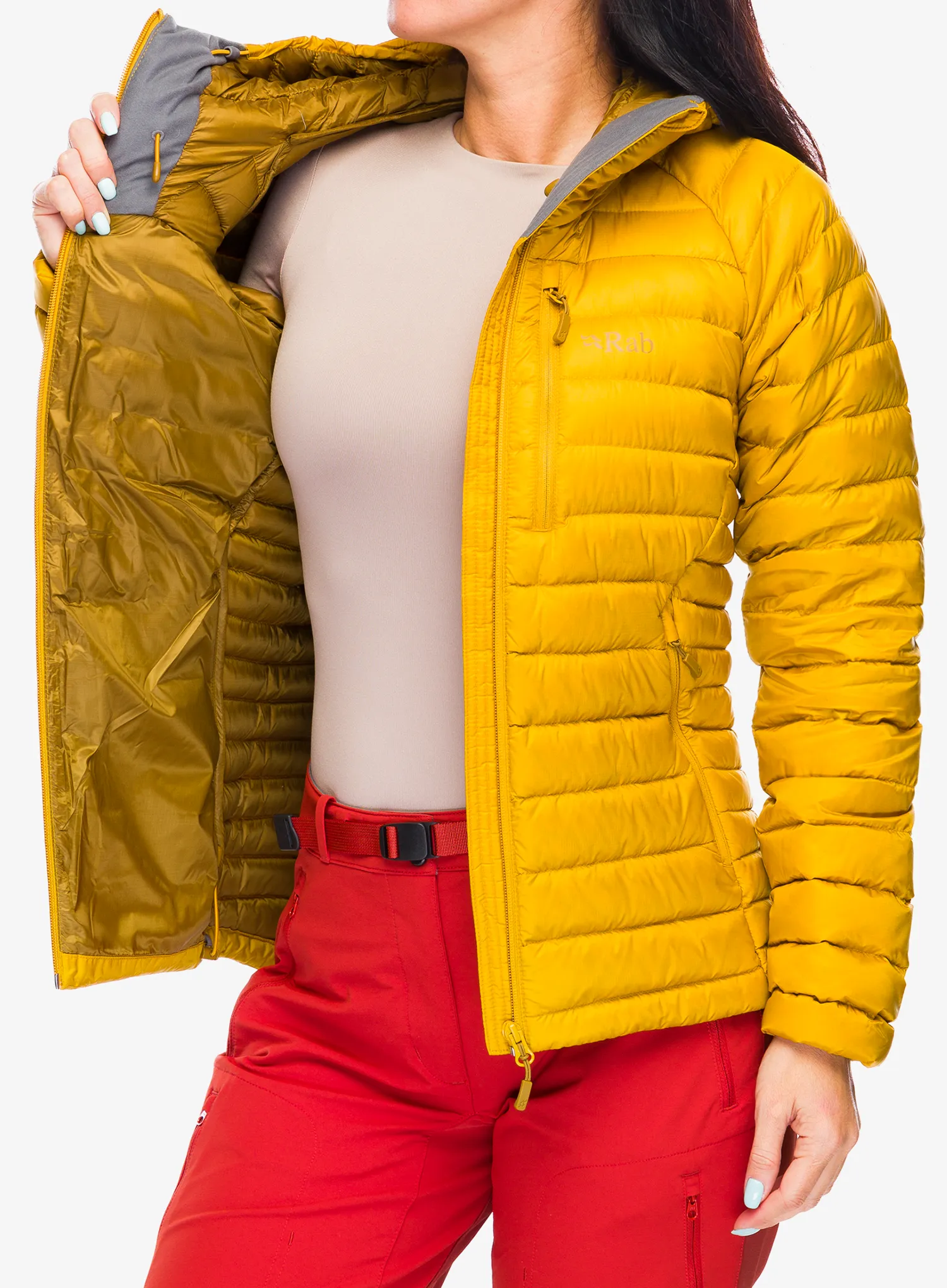 Ženska puhovka Rab Microlight Alpine Jacket - sahara