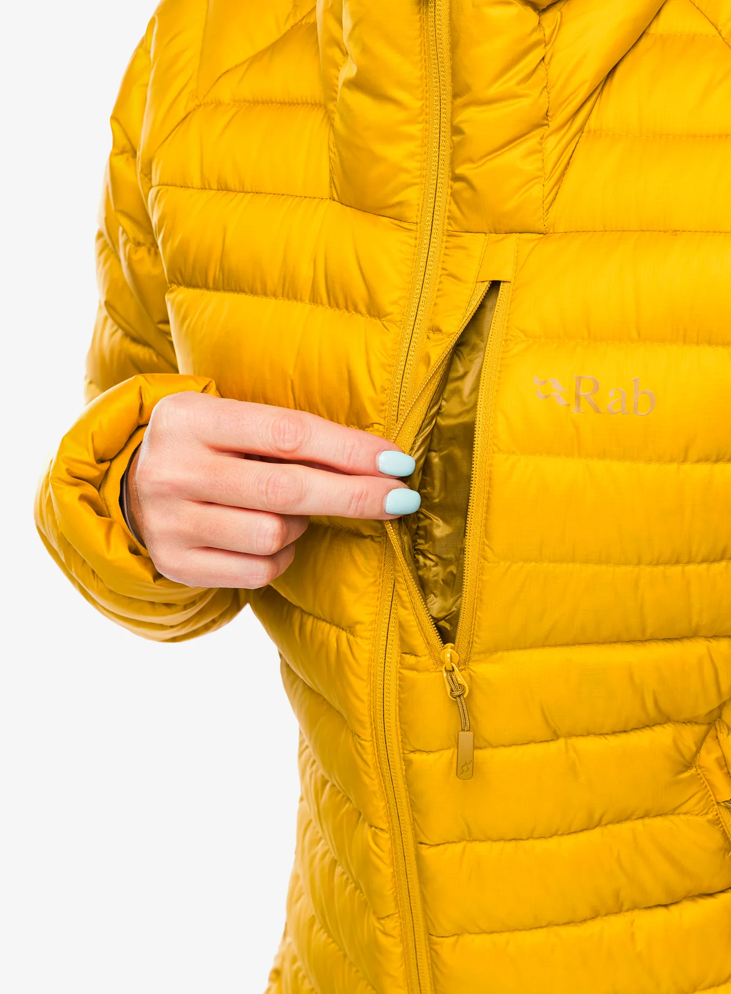 Ženska puhovka Rab Microlight Alpine Jacket - sahara