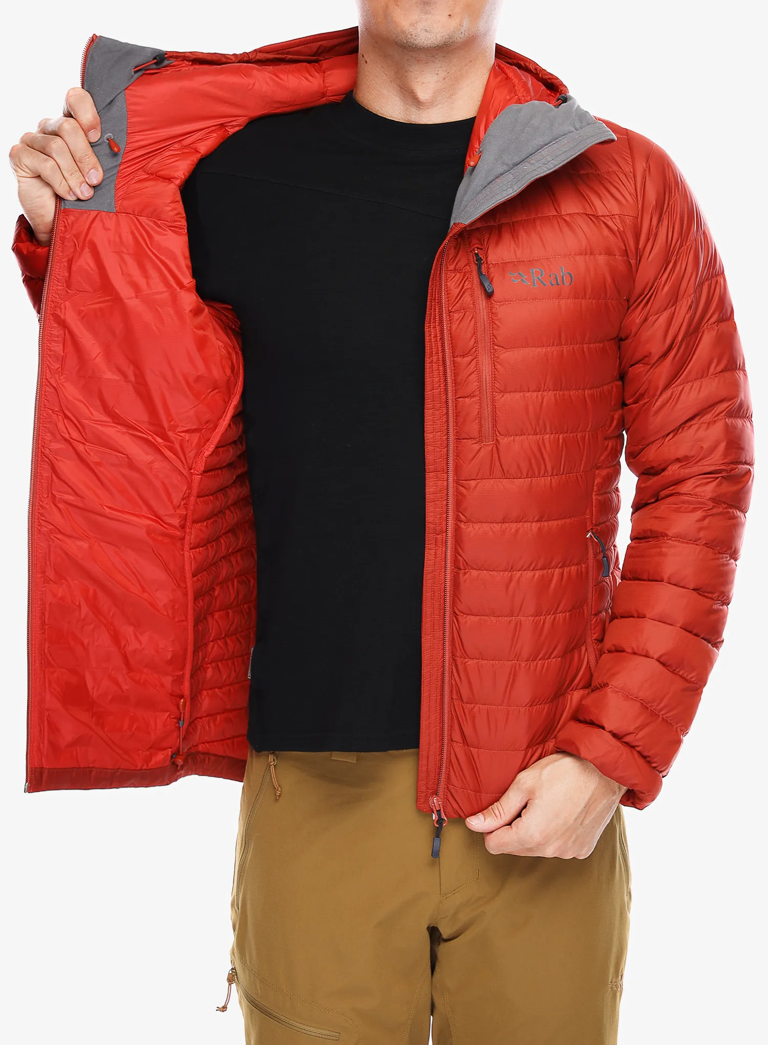 Puhovka Rab Microlight Alpine Jacket - tuscan red