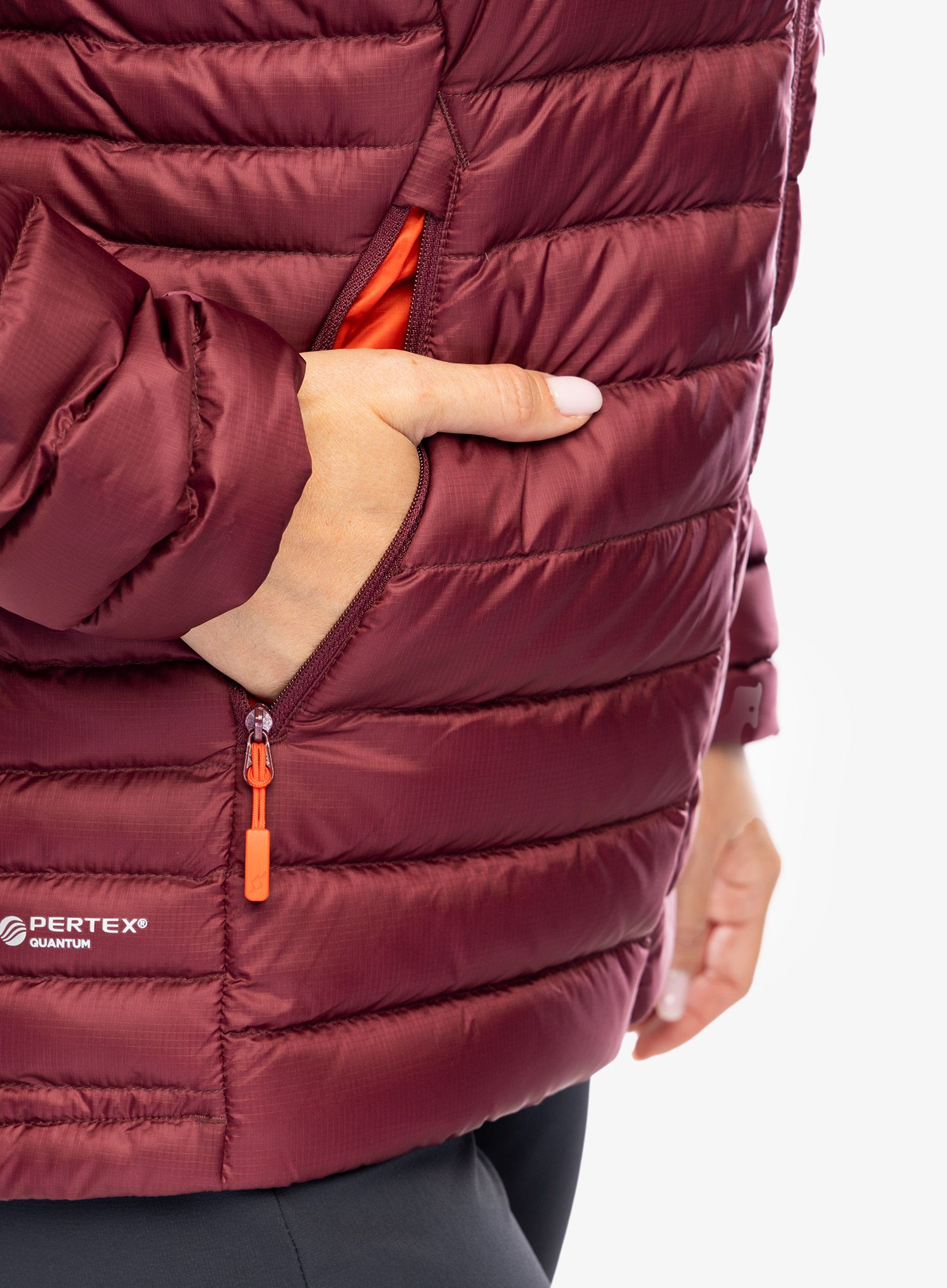 Ženska jakna Rab Microlight Alpine Long Jacket - deep heather