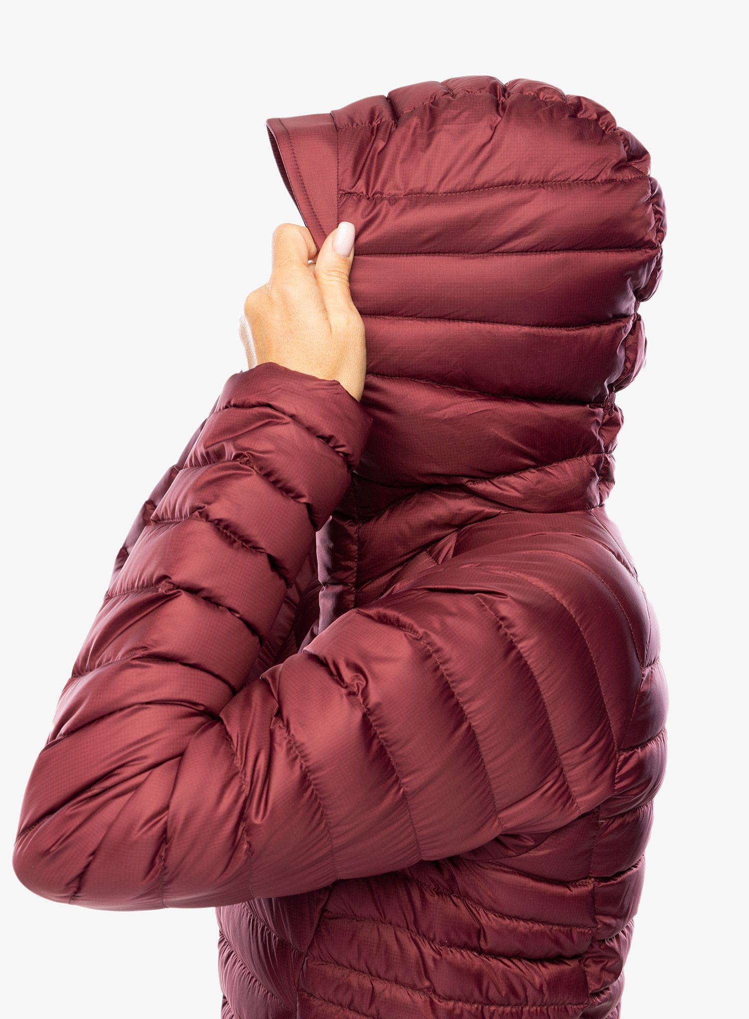 Ženska jakna Rab Microlight Alpine Long Jacket - deep heather