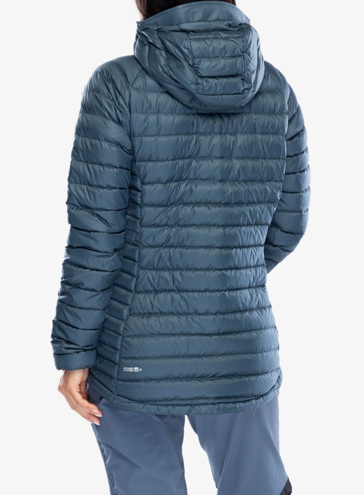 Ženska puhovka Rab Microlight Alpine Long Jacket - orion blue